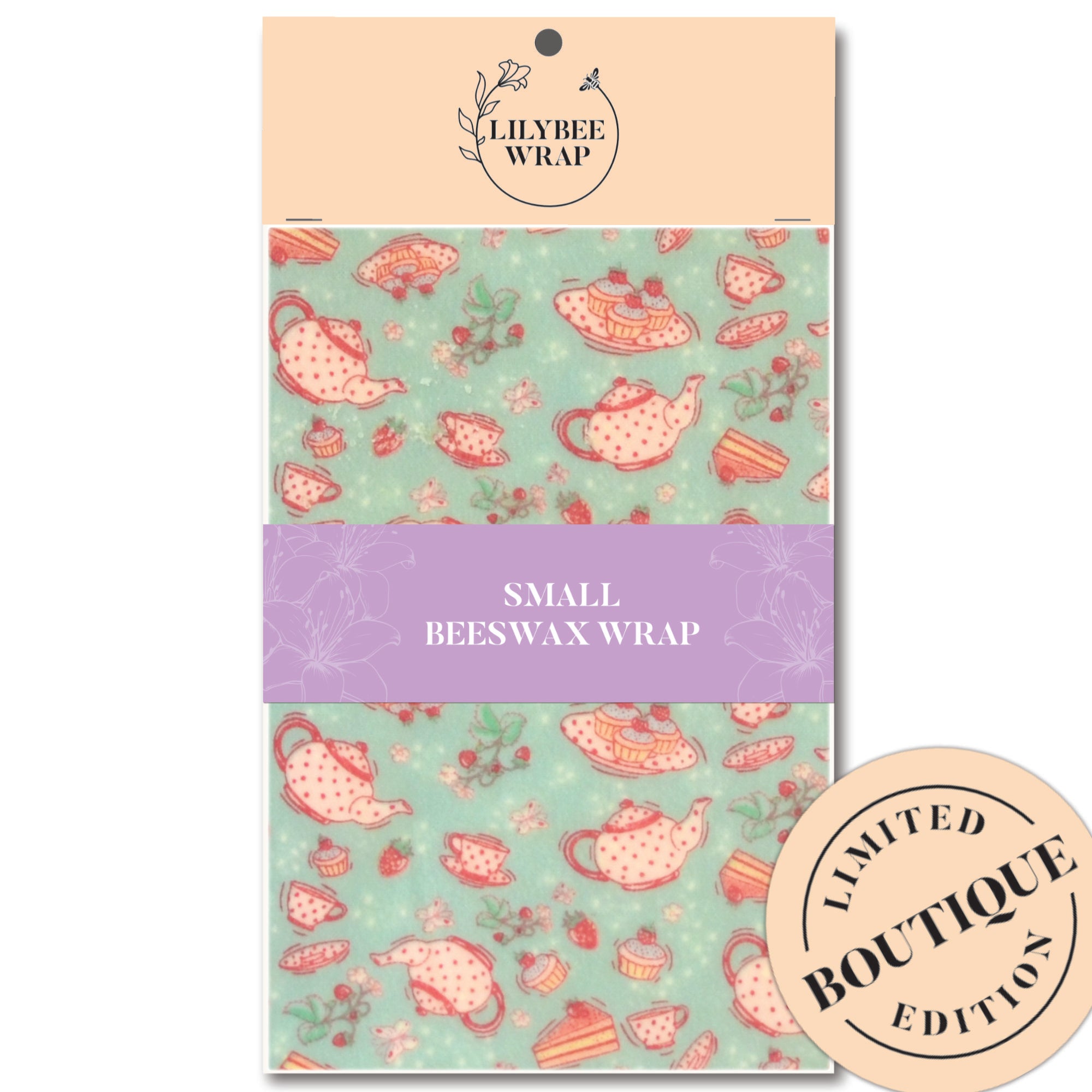 Organic Mint Scented Beeswax Food Wrap - Eco-Friendly Reusable Food Storage for Sandwiches, Fruits & Cheese | Sustainable Kitchen Alternative to Plastic Wrap | Perfect for Picnics, Lunch Boxes & Meal Prep