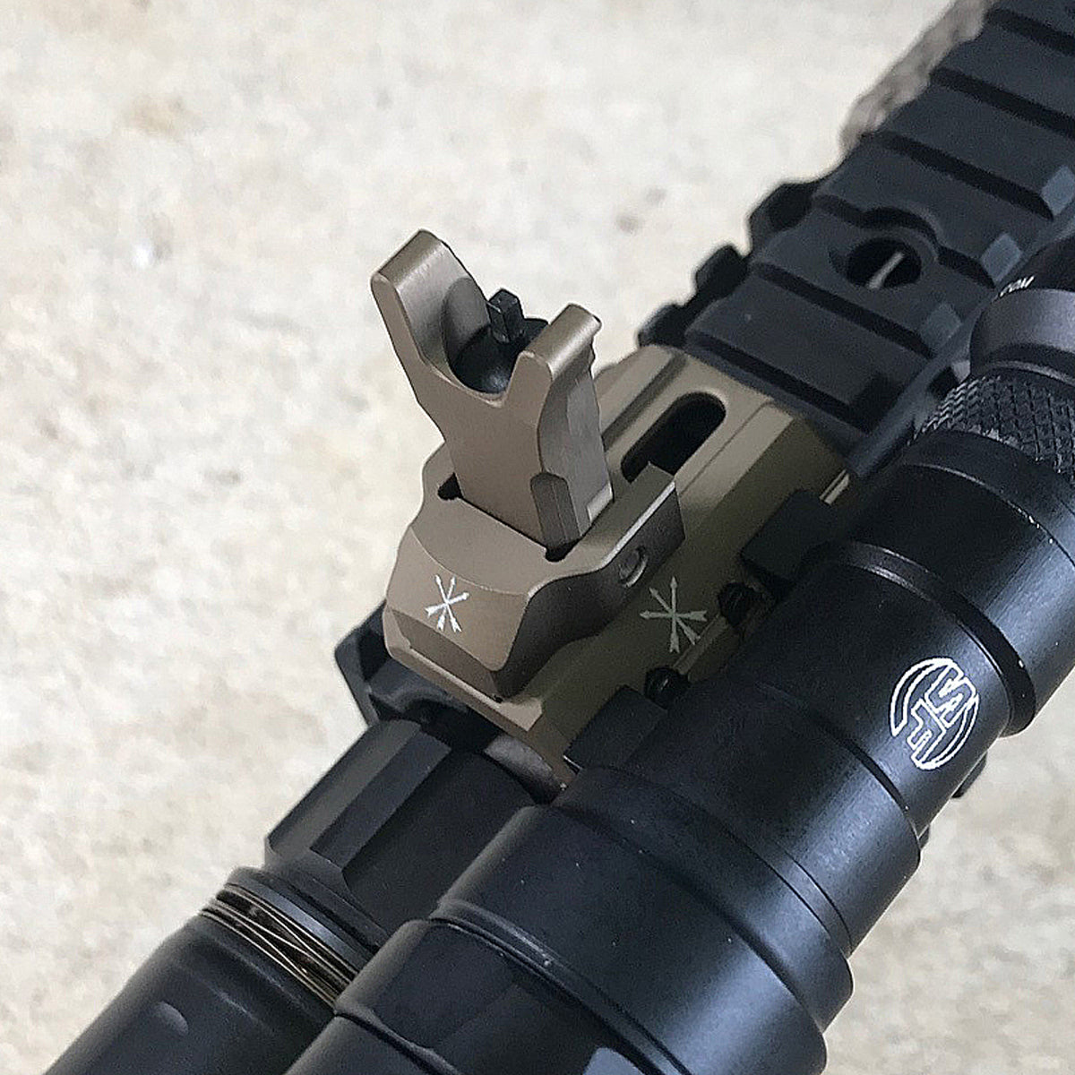 Unity Tactical FUSION Backup Iron Sight – Folding Iron Sights for AR-15, M4 & Other Rifles | Durable Weapon Accessory for Tactical Shooting & Hunting