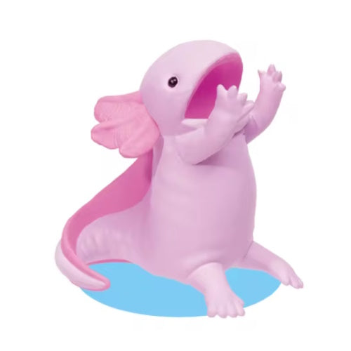 Pakutto Axolotl Vol. 01 Yell 2 Inch Mini Figure - Cute Collectible Mexican Salamander Toy for Desk Decor, Kawaii Gifts & Anime Fans Collection