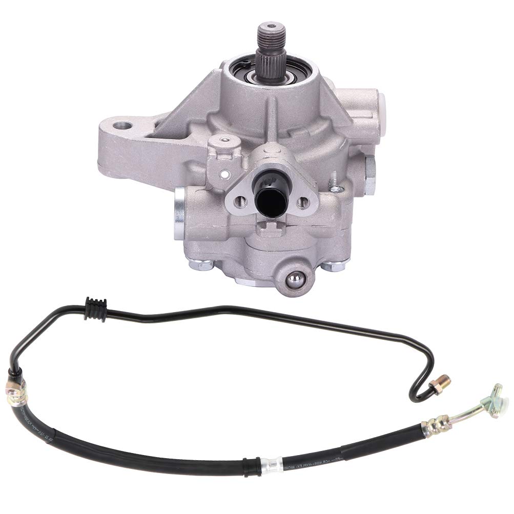SCITOO 2-Pack Power Steering Pump with Pressure Hose - Compatible with 2003-2005 Honda Accord - Replacement for 21-5341 & 53713SDCA02 - Perfect for Smooth Steering & Vehicle Maintenance