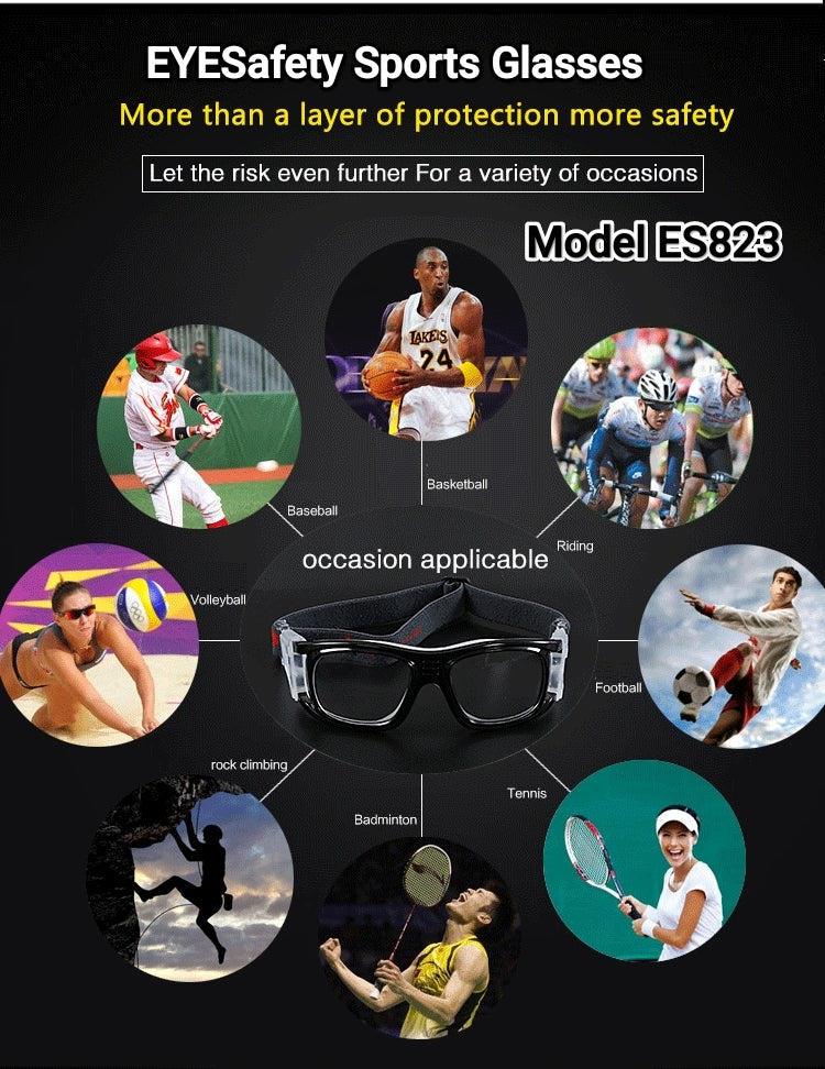 Prescription Sports Glasses for Soccer - Anti-Fog & Impact Resistant Eyewear for Adults - Perfect for Soccer Training, Games & Outdoor Sports Activities