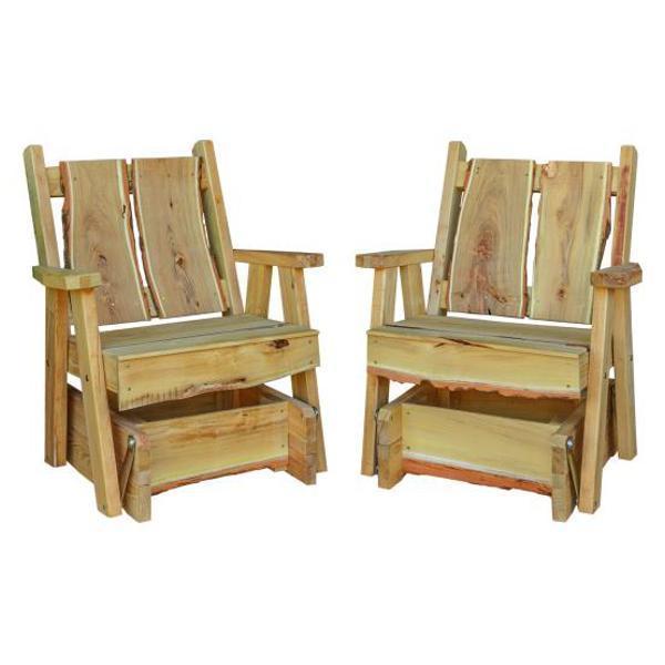 A & L Furniture Blue Mountain Timberland Glider Chair - Comfortable Rocking Recliner for Nursery, Living Room & Patio - Perfect for Relaxing, Nursing & Reading