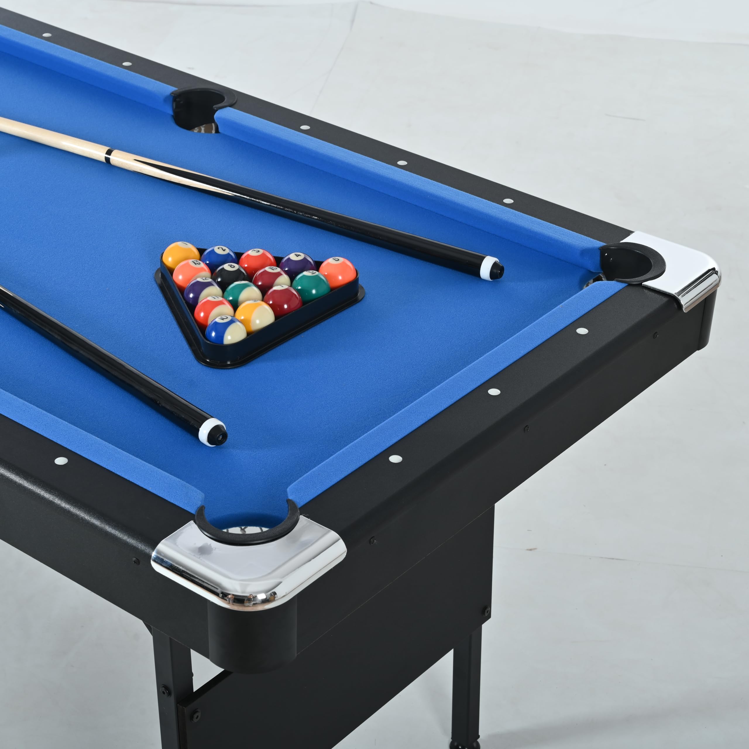 6ft Folding Portable Pool Table Set - 65.75