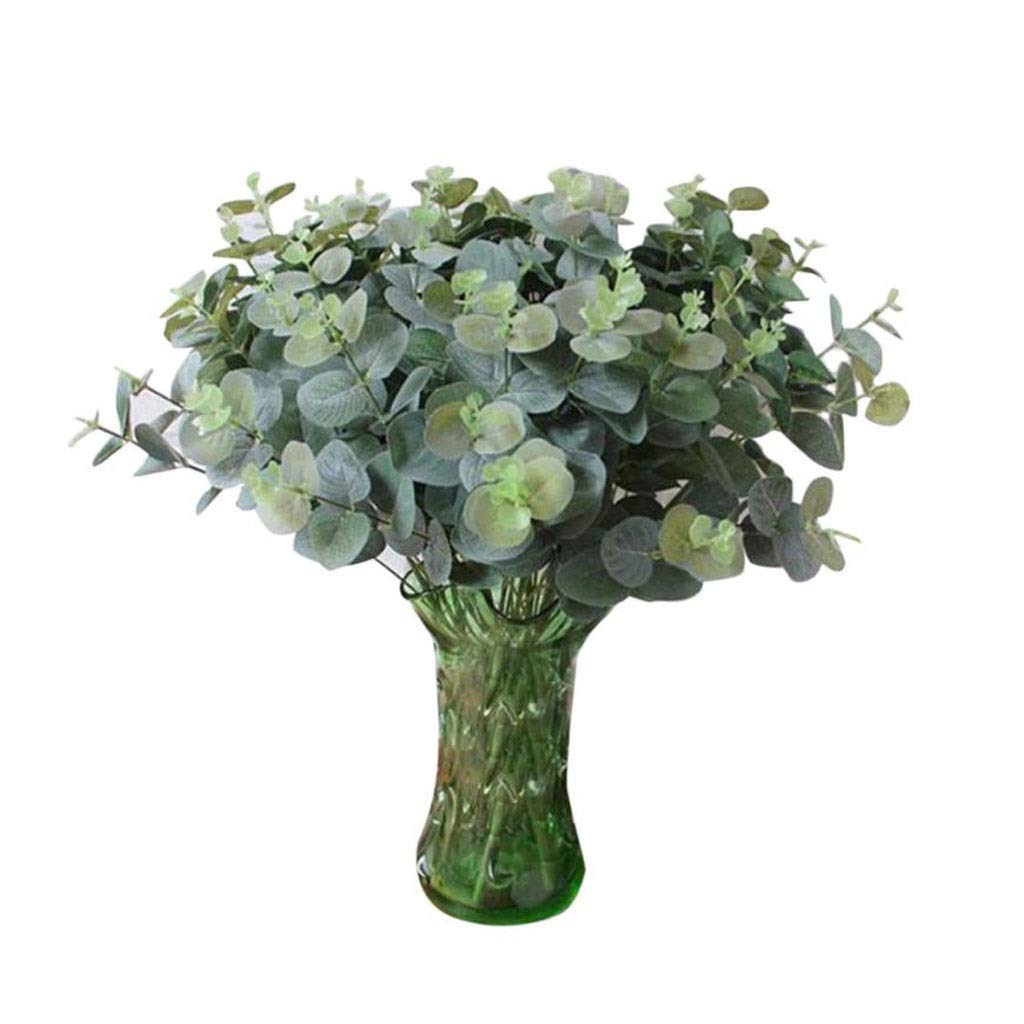 3PCS Artificial Eucalyptus Leaves - Realistic Fake Greenery for Wedding, Party & Home Decor - Perfect for Centerpieces, Bouquets, and Wall Arrangements