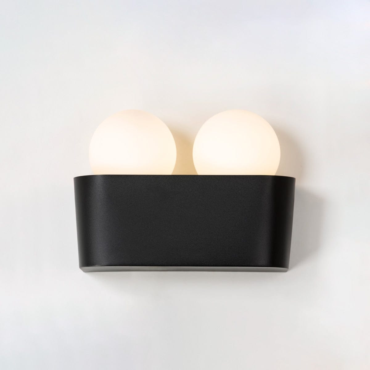 SONETTE 2 Modern Wall Light with Yosh Glass Shade - Elegant Sconce Lighting for Bedroom, Living Room & Hallway Decor