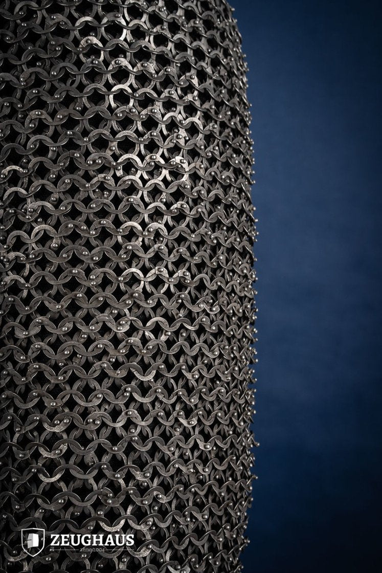 Stainless Steel Chainmail Haubergeon Flat Ring Riveted 9mm - Medieval Armor for LARP, Cosplay & Renaissance Faires