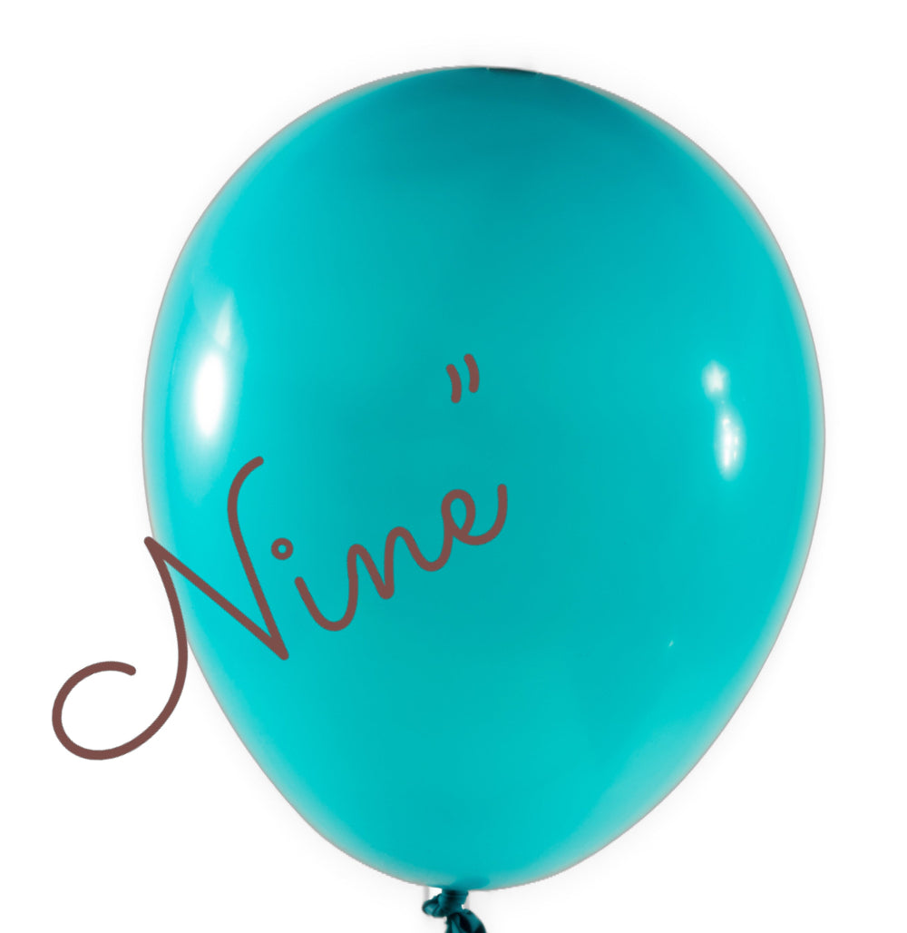 100-Pack 9-Inch Latex Balloons in Turquoise - Perfect for Birthday Parties, Baby Showers & Decorations