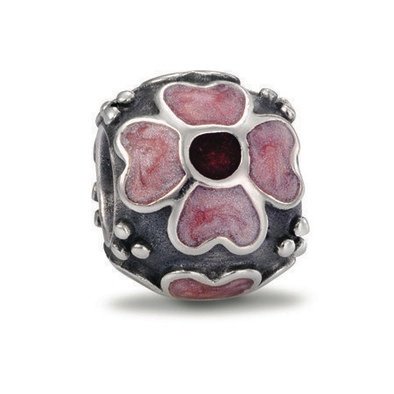 Pandora Silver Pink & Red Enamel Daisy Charm 790433ER | Elegant Jewelry Gift for Women | Perfect for Christmas, Birthdays & Special Occasions