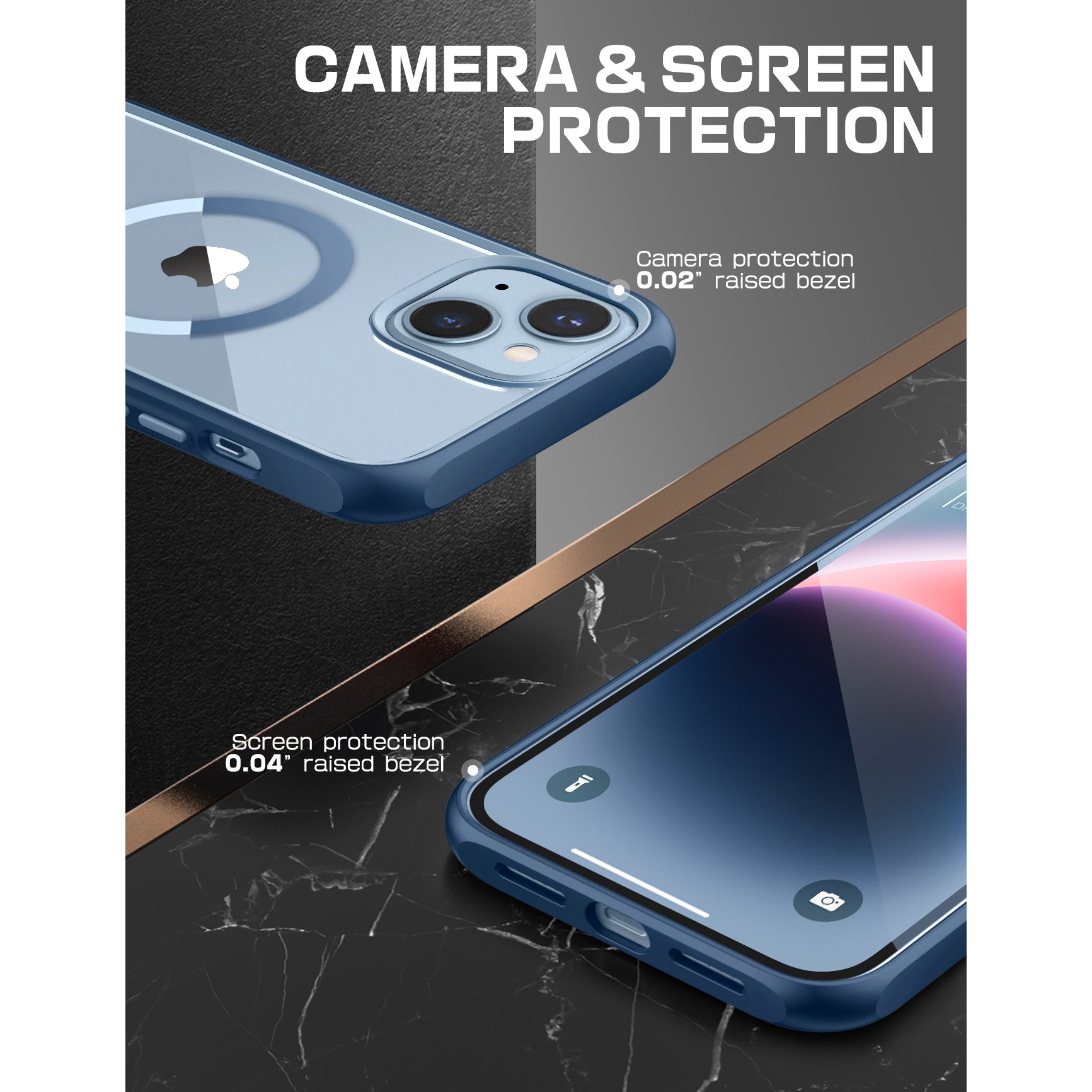 iPhone 14 Plus Case 6.7 Inch - Unicorn Beetle MAG Slim Clear Protective Cover with MagSafe Compatibility | Shockproof & Scratch Resistant | Perfect for Everyday Use, Travel & Outdoor Activities