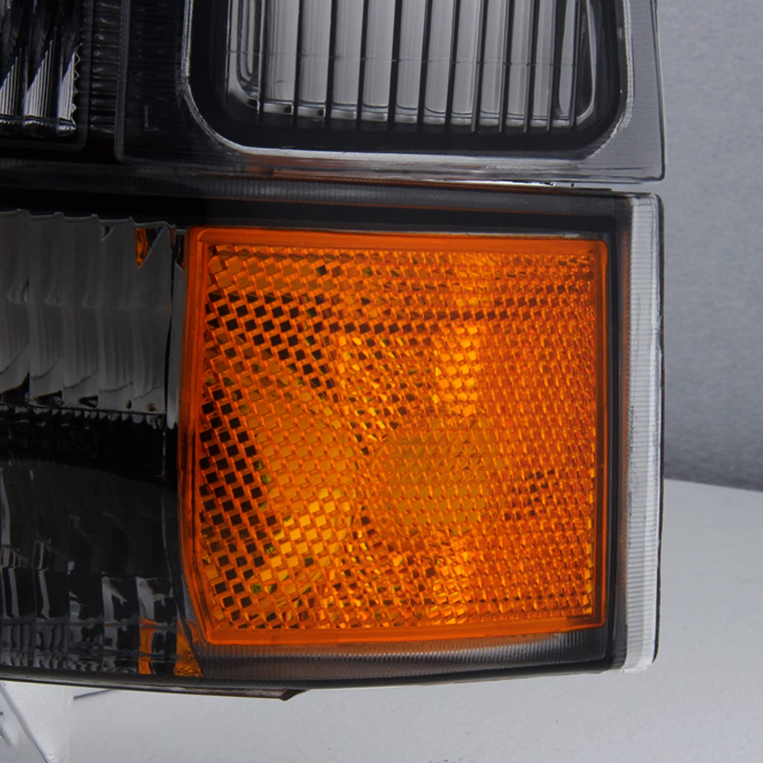 AKKON Smoked Headlights & Tail Lights Combo for Ford F-Series SuperDuty - Left & Right Pair - Upgrade Your Truck's Style & Night Visibility (Perfect for Off-Roading & Night Driving)