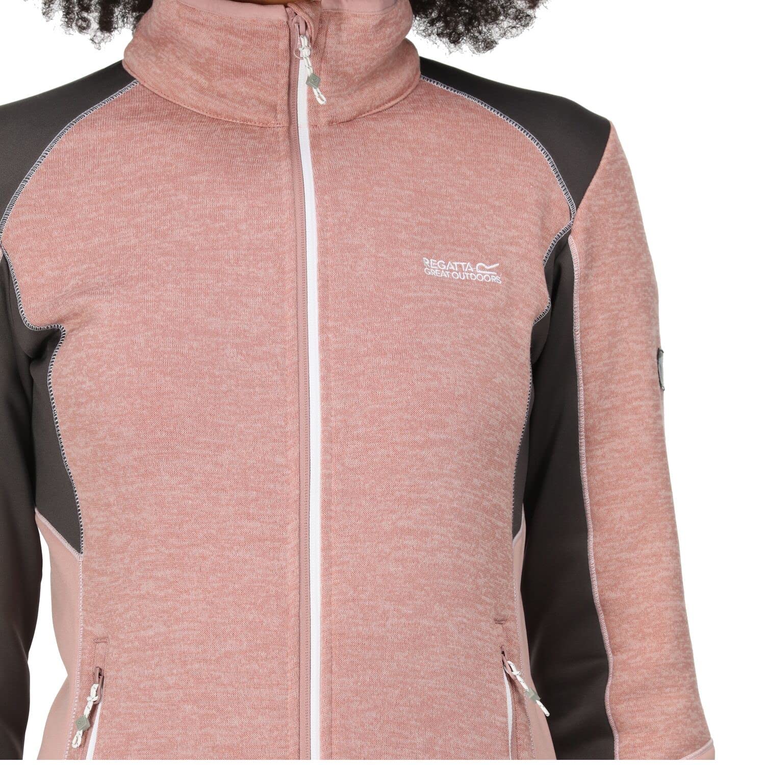 Regatta Lindalla V Women's Knitted Fleece Jacket - Warm Winter Coat for Outdoor Hiking, Camping & Casual Wear