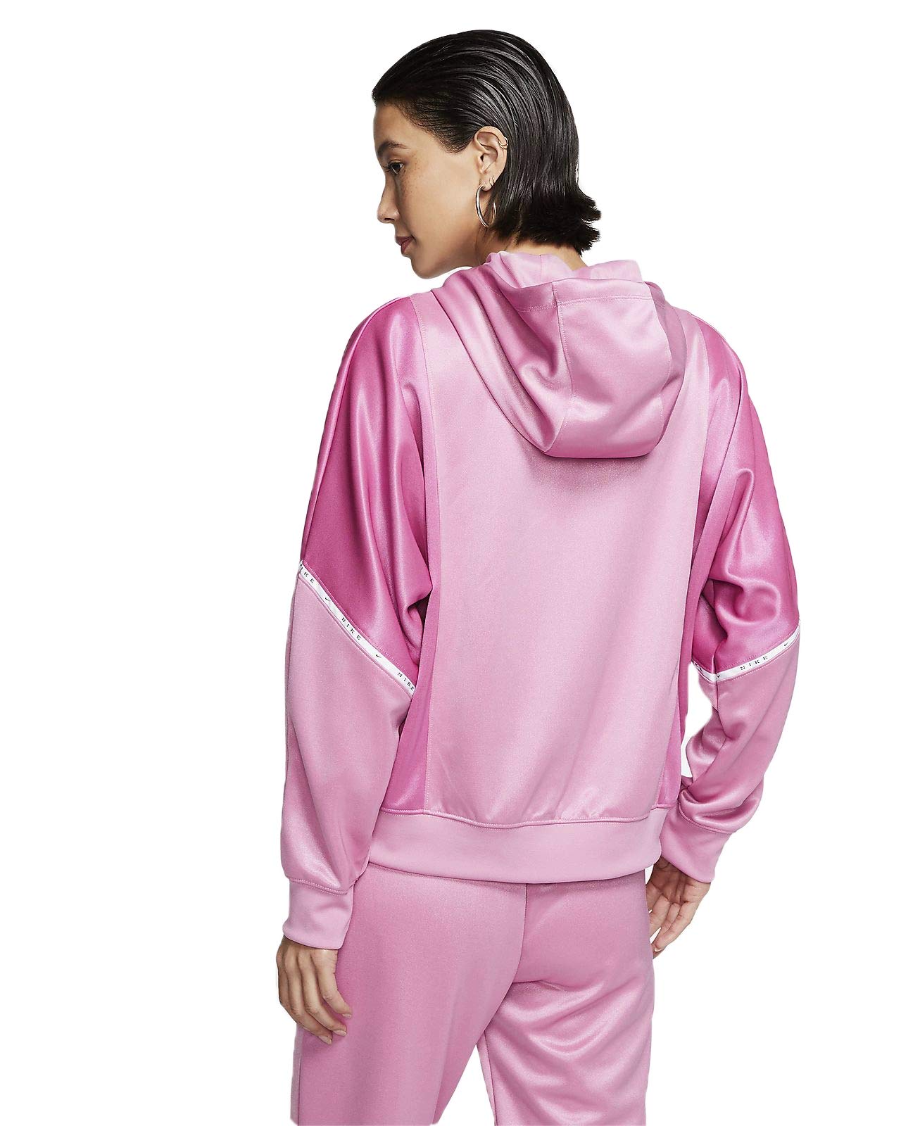 Nike Women's Colorblocked Zip-Up Hoodie - Lightweight Fleece Pullover for Running, Yoga & Casual Wear