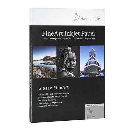 Hahnemühle Photo Rag® Metallic Fine Art Paper - Premium Inkjet Printing Paper for Photography & Artwork - Ideal for Gallery Prints, Portfolios & Professional Displays