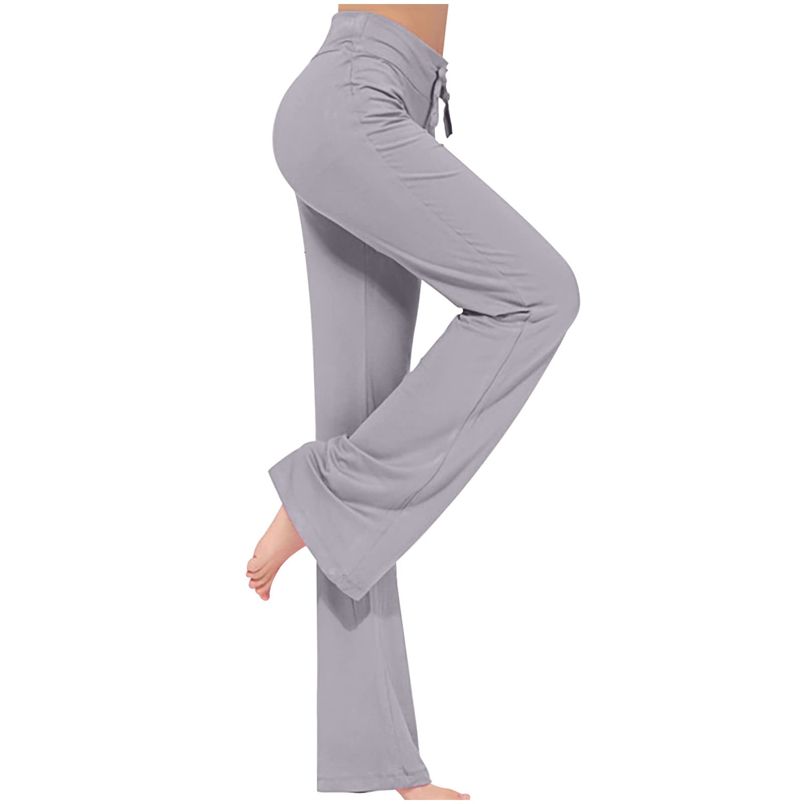 Women's Straight Leg Yoga Pants - Loose Fit Modal Cotton Bootcut Sweatpants with Drawstring for Workout, Running & Casual Wear | Comfortable Lounge Pants for Yoga, Gym, Travel & Everyday Use