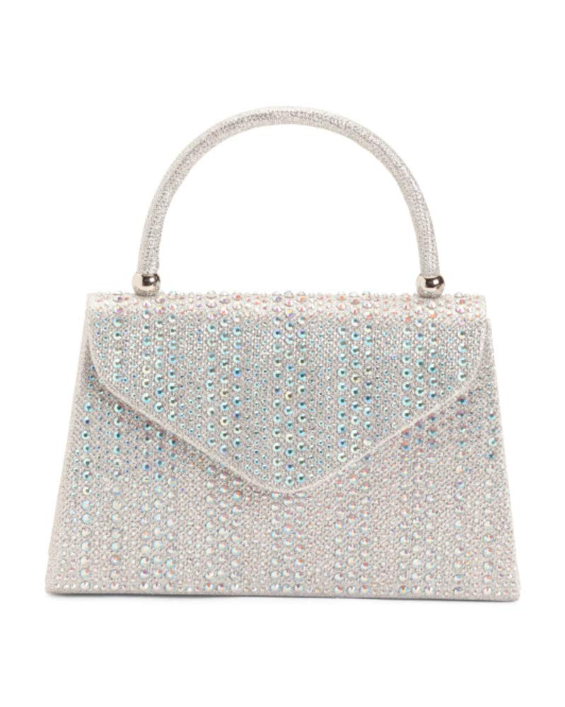 D'MARGEAUX Women's Top Handle Rock Candy Bag - Stylish Leather Shoulder Handbag for Work, Office, and Evening Out