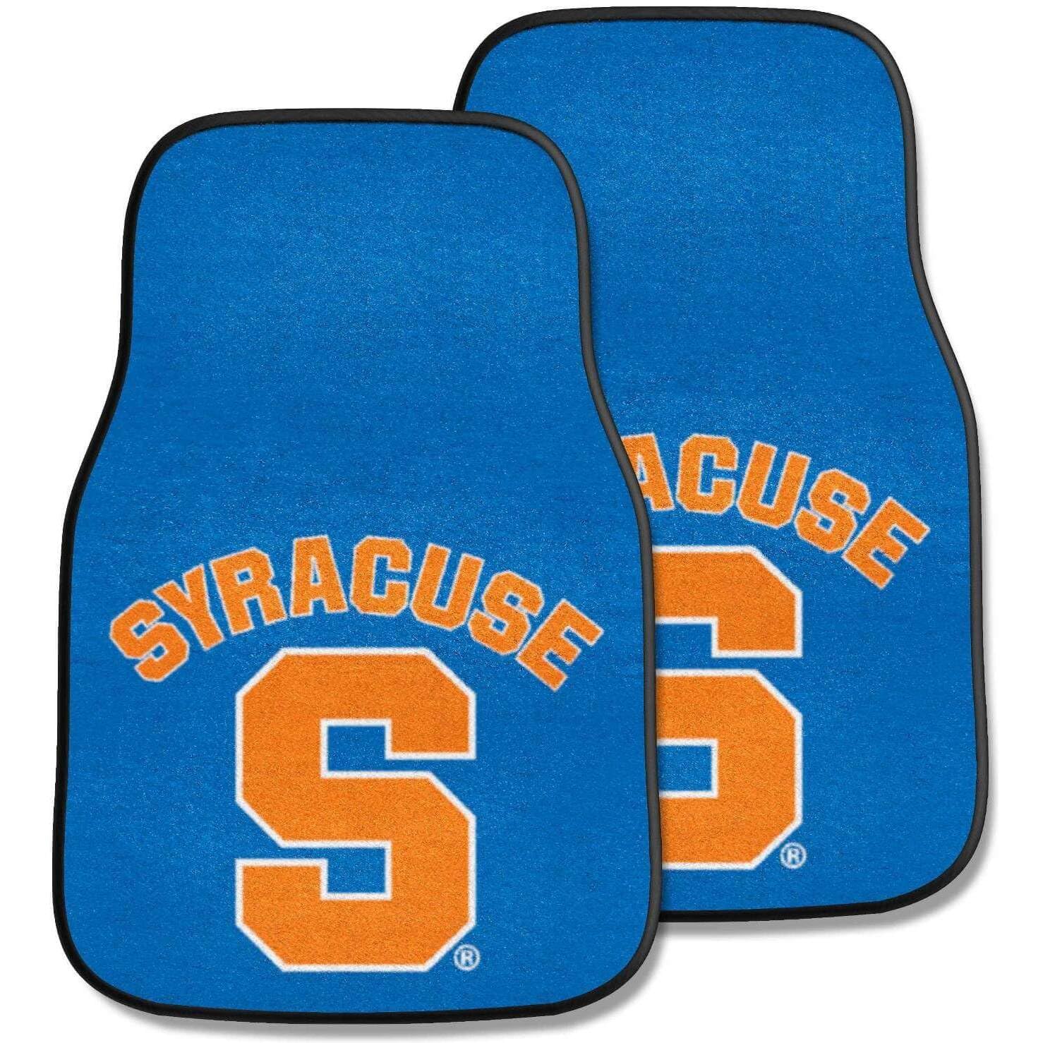 Premium Front Car Mats Set of 2 for Syracuse University Fans - Durable All-Weather Floor Mats for Cars, SUVs & Trucks - Perfect for Game Day Tailgating & Campus Commuting