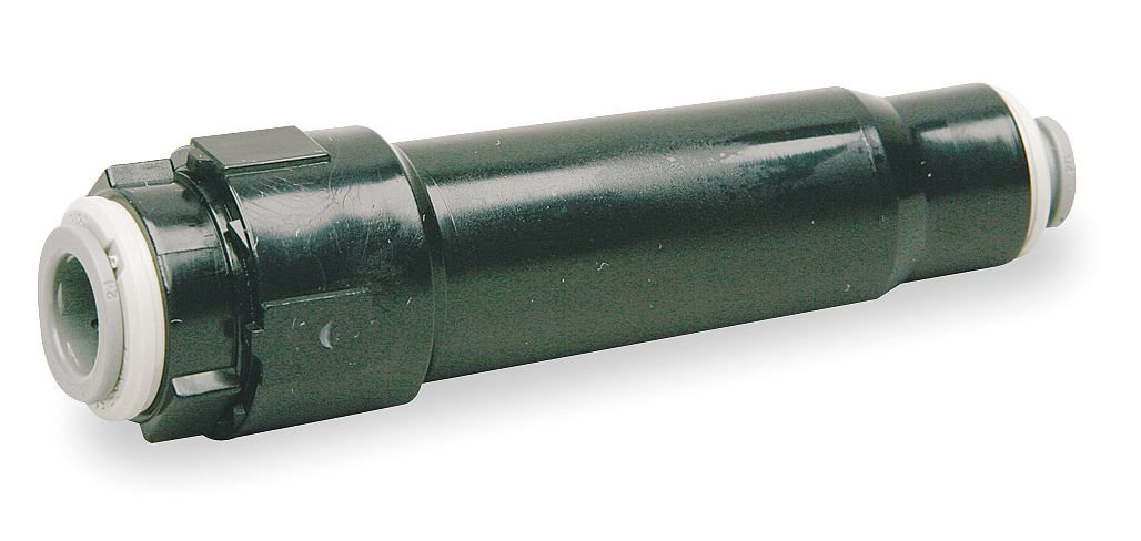 Elkay 55996C In-Line Strainer - Black/Gray Water Filter for Kitchen Sink, Refrigerator & Ice Maker Installation