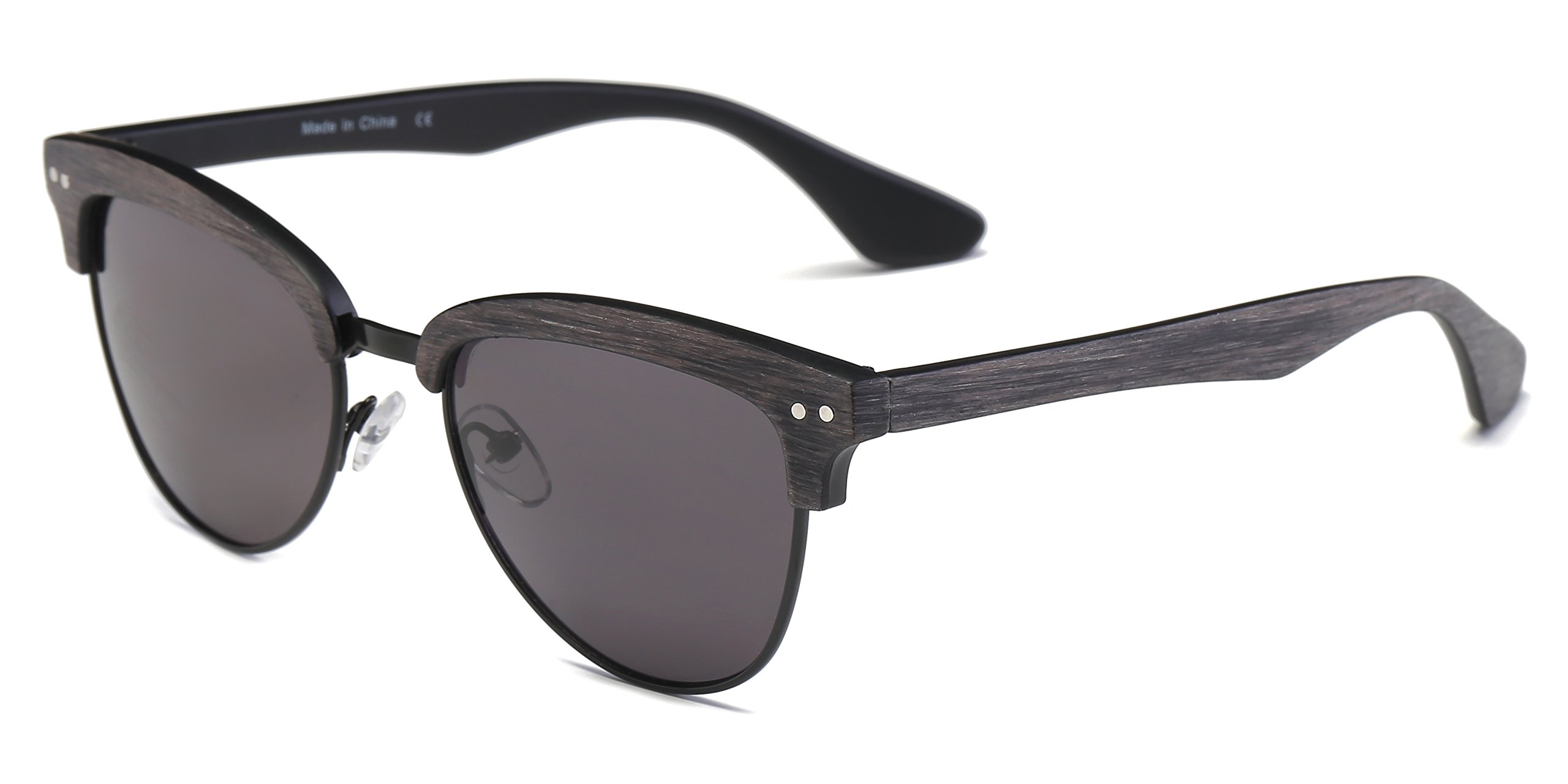 Cramilo Semi Rimless Polarized Sunglasses for Women & Men - Retro UV 400 Protection - Perfect for Driving, Beach & Outdoor Activities