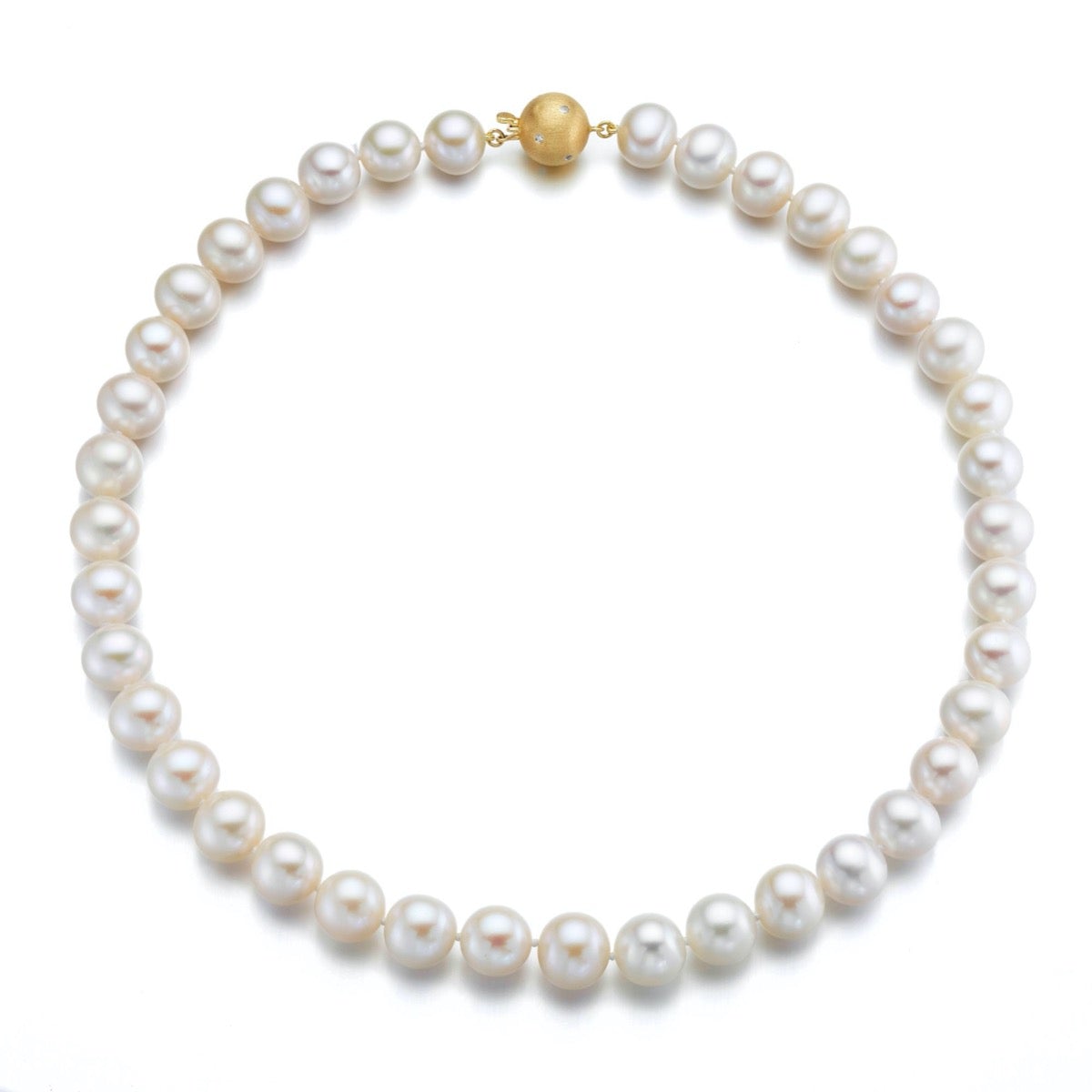 8.5mm White Pearl Necklace for Women - Elegant Cultured Freshwater Pearl Jewelry Gift for Bridal, Wedding, Party & Special Occasions