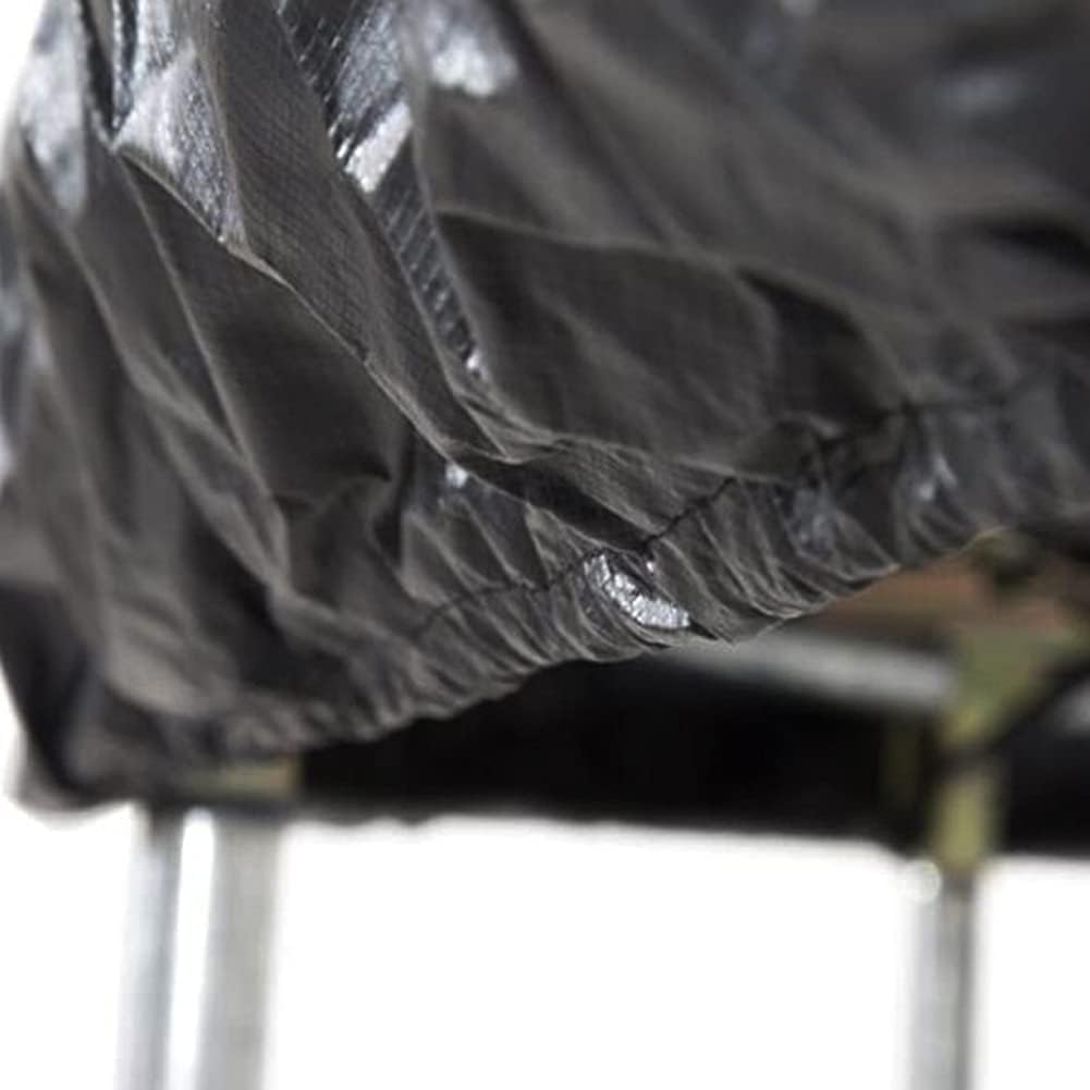 Premium 6FT-16FT Trampoline Cover - Heavy Duty Waterproof Round Trampoline Cover for Outdoor Use (Black, 16FT) - Weatherproof Protection for Kids & Family Backyard Fun