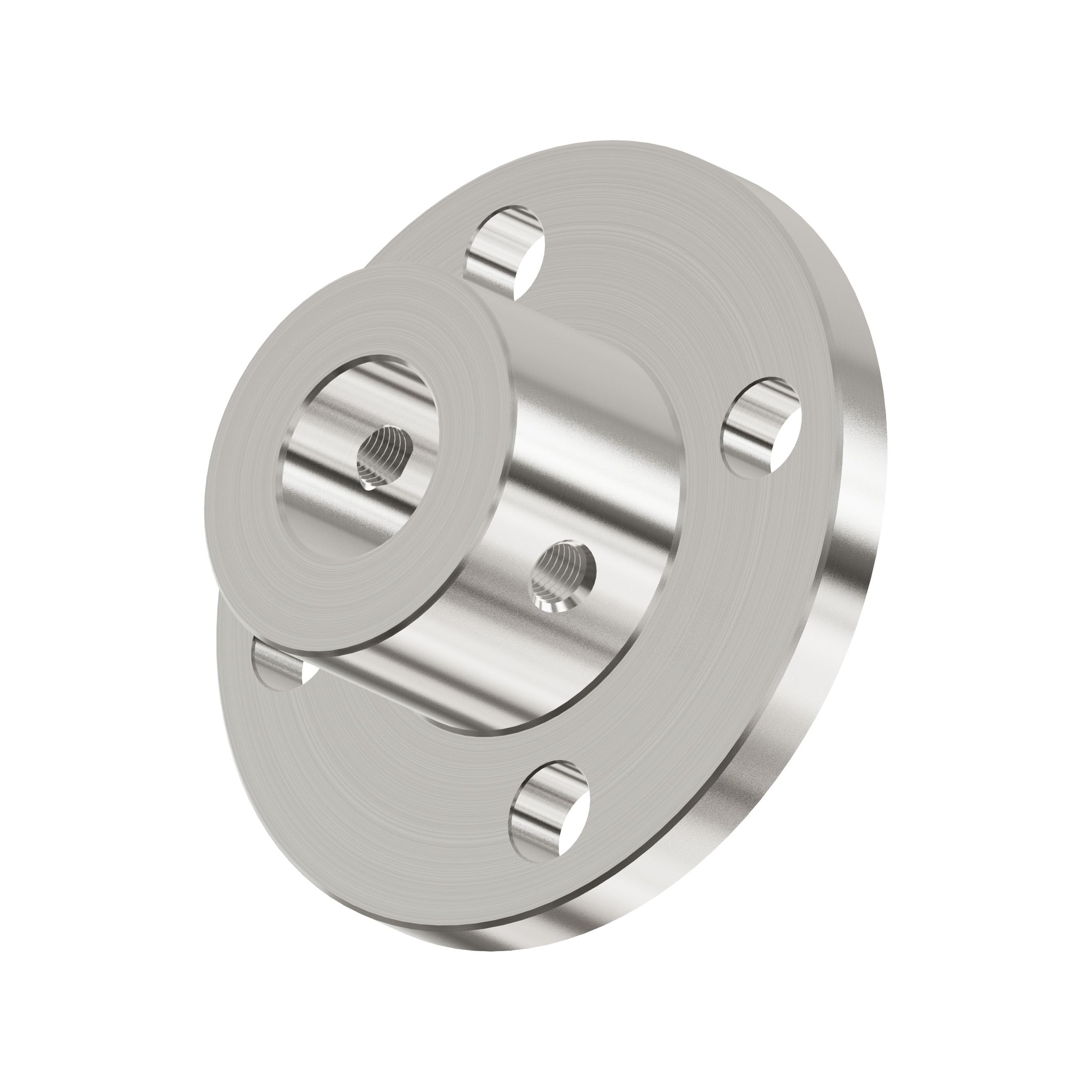 10mm (0.39 inch) High Hardness Flange Shaft Coupling - Rigid Motor Coupler with Set Screws & Wrench for DIY RC Models, 3D Printers, CNC Machines - Durable Connector for Precision Motor Mounting