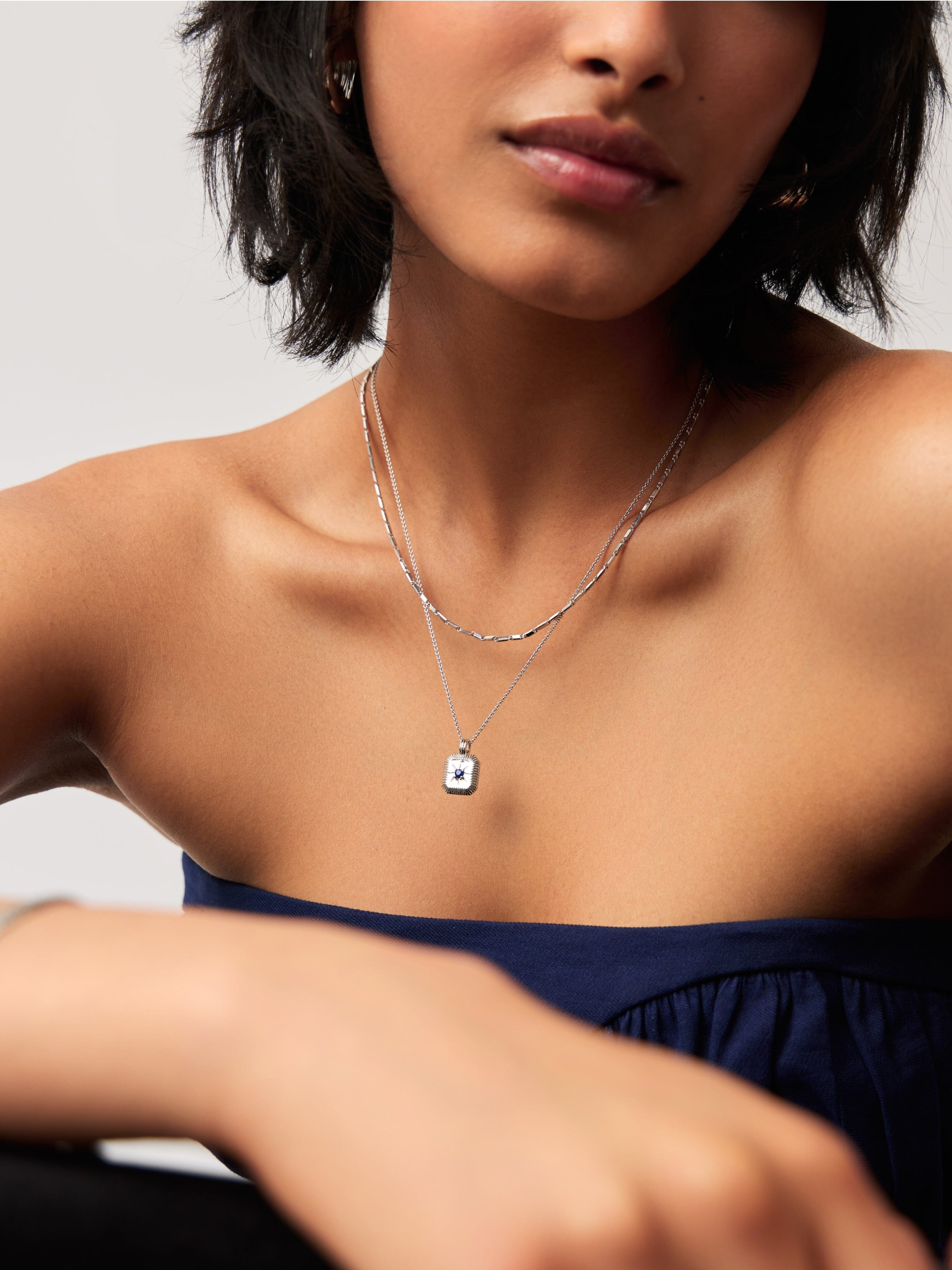 September Birthstone Pendant Necklace - Genuine Lapis Lazuli Jewelry for Women | Elegant Gift for Birthday, Anniversary & Special Occasions