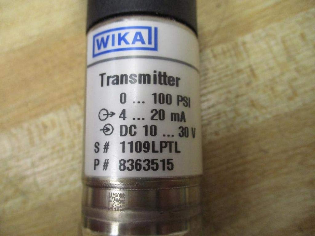 WIKA C-10 C10 Pressure Transmitter 150PSI 4-20mA 10-30VDC - Industrial Process Control for Hydraulic Systems & HVAC Monitoring