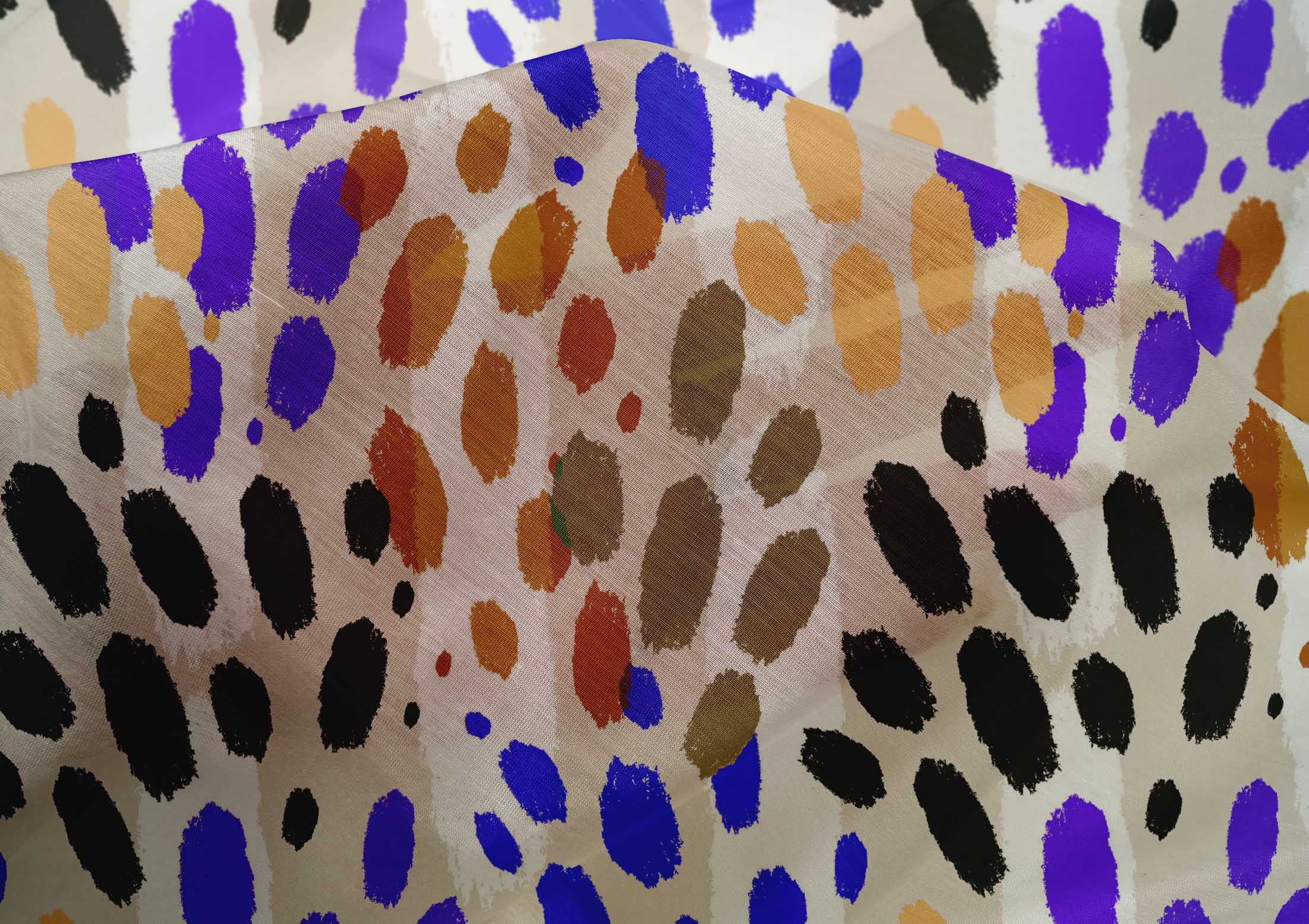 Premium Cotton Silk Blend Dusty Pink Animal Print Fabric by The Yard - 42 Inch Wide Material for Dresses, Skirts & DIY Fashion Projects