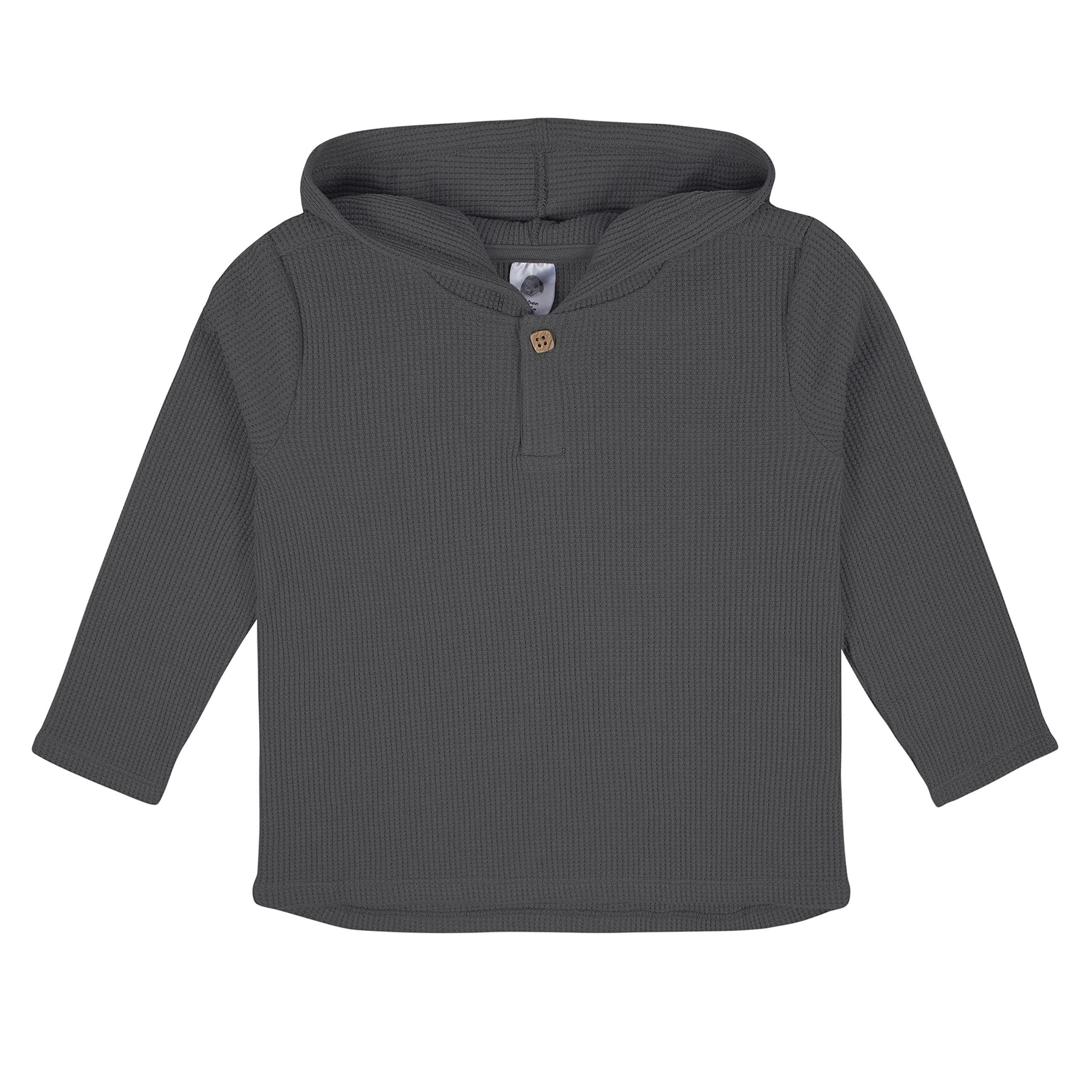 Gerber Baby Boys' Toddler 2-Piece Waffle Hooded Top & Jogger Set - Soft Cotton Outfit for Playtime & Casual Wear - Perfect for Daycare, Playdates & Family Outings