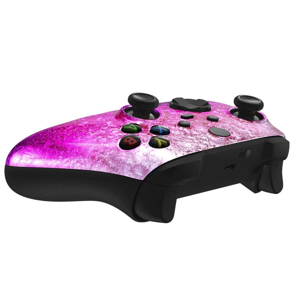 Custom Wireless Xbox Controller for Xbox Series X/S & Xbox One - Soft Touch Grip - Icy Pink Design - Perfect for Gaming, Streaming & Competitive Play