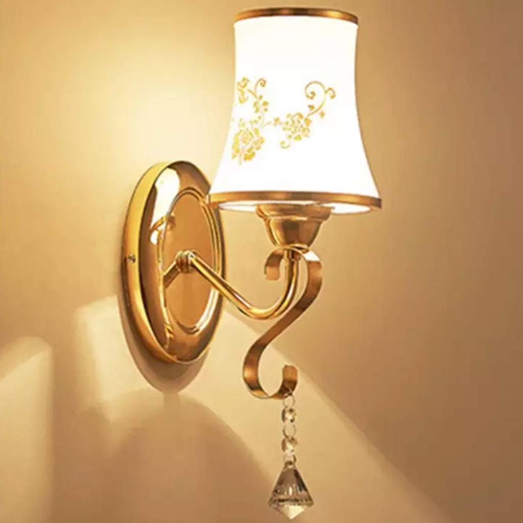 Modern LED Crystal Wall Sconce - Minimalist Indoor Wall Lamp with Crystal Accents for Living Room, Bedroom & Hallway Decor | Energy-Efficient Home Lighting Solution for Stylish Interiors