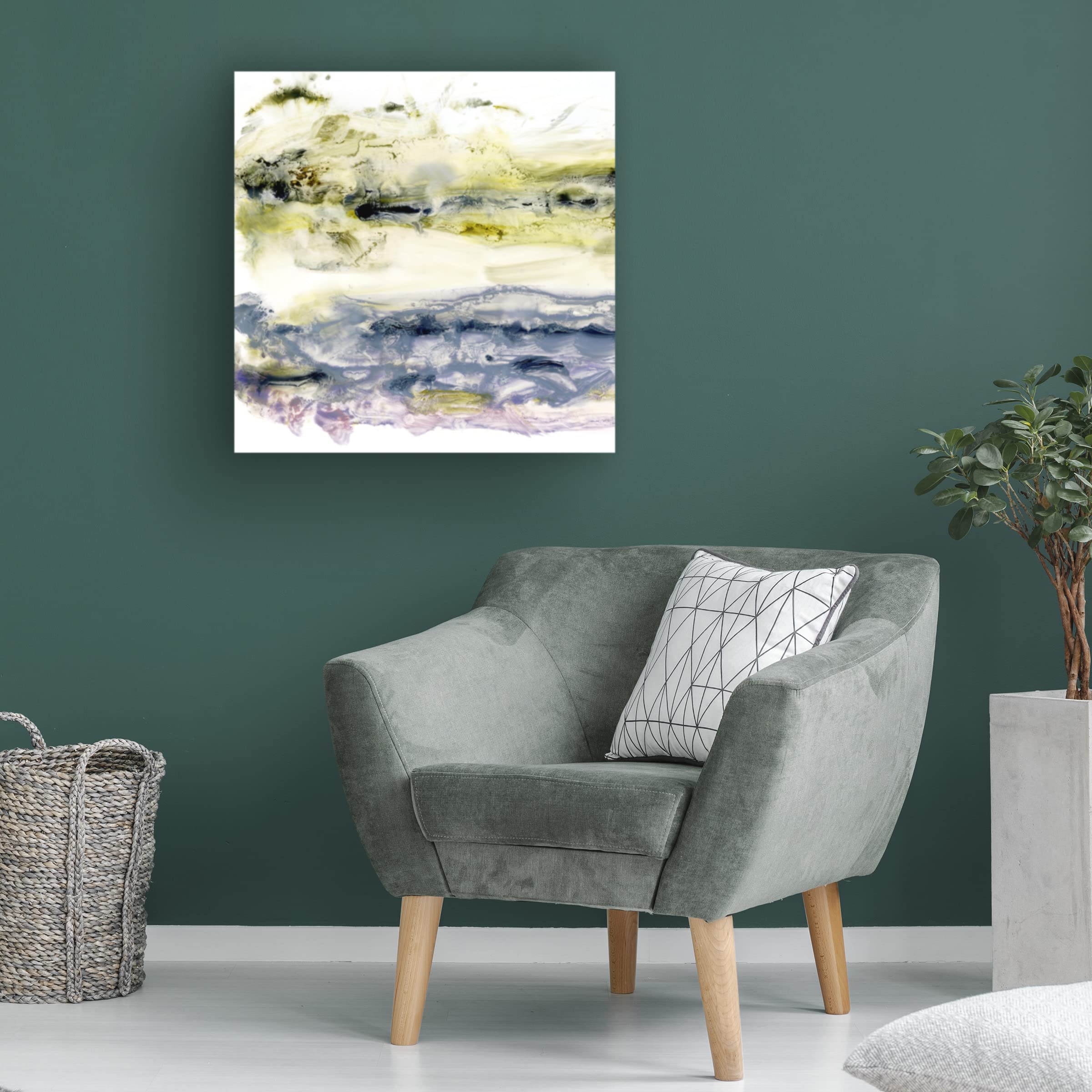 Trademark Fine Art 'Storm Surge I' Canvas Wall Art by Ethan Harper - Coastal Wave Painting for Beach House Decor & Living Room Wall Art