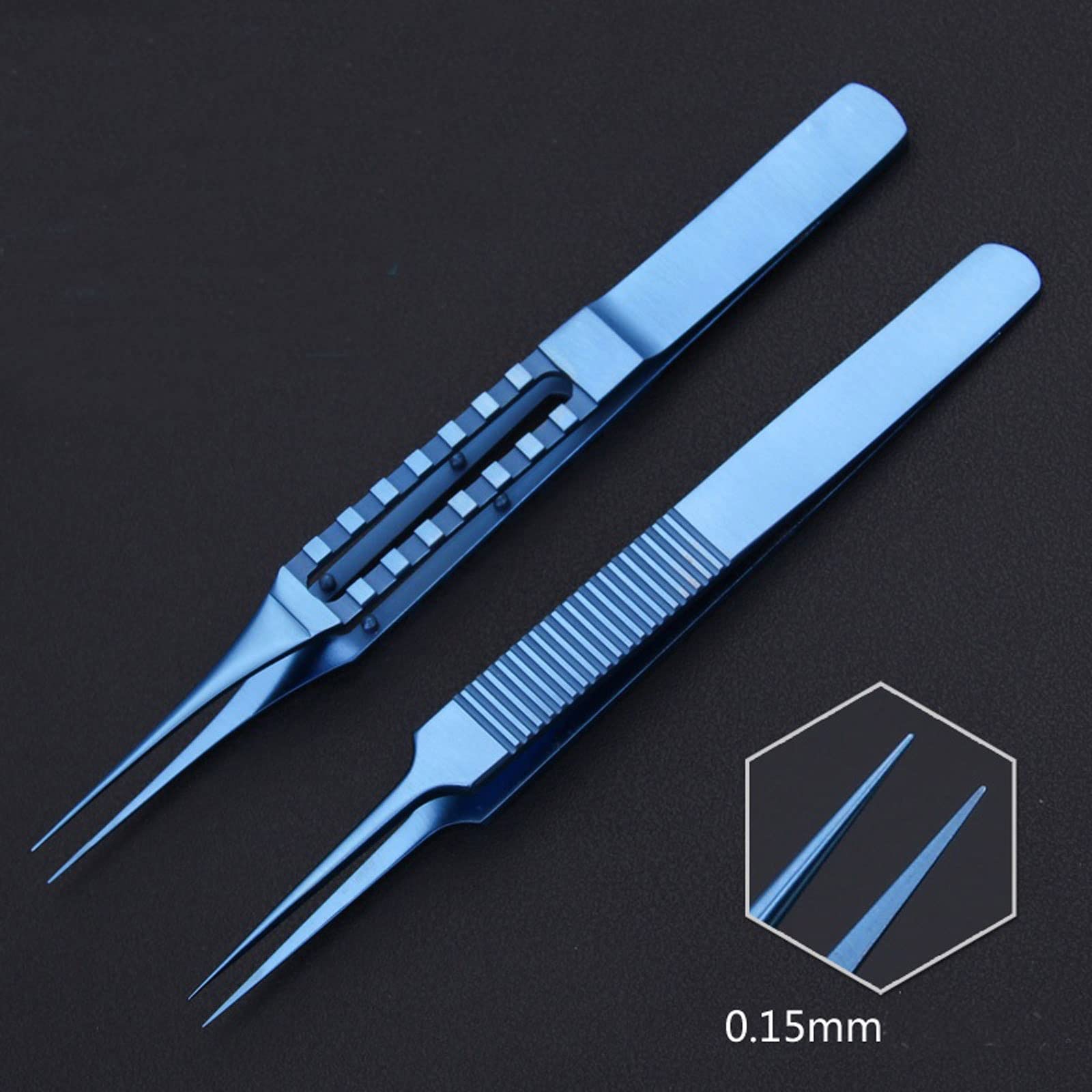 Professional Titanium Alloy Hair Transplant Tweezers - Precision Hair Follicle Grafting & Removal Tools for Eyebrow Shaping & Beard Transplant (Perfect for Home Use & Salon Professionals)