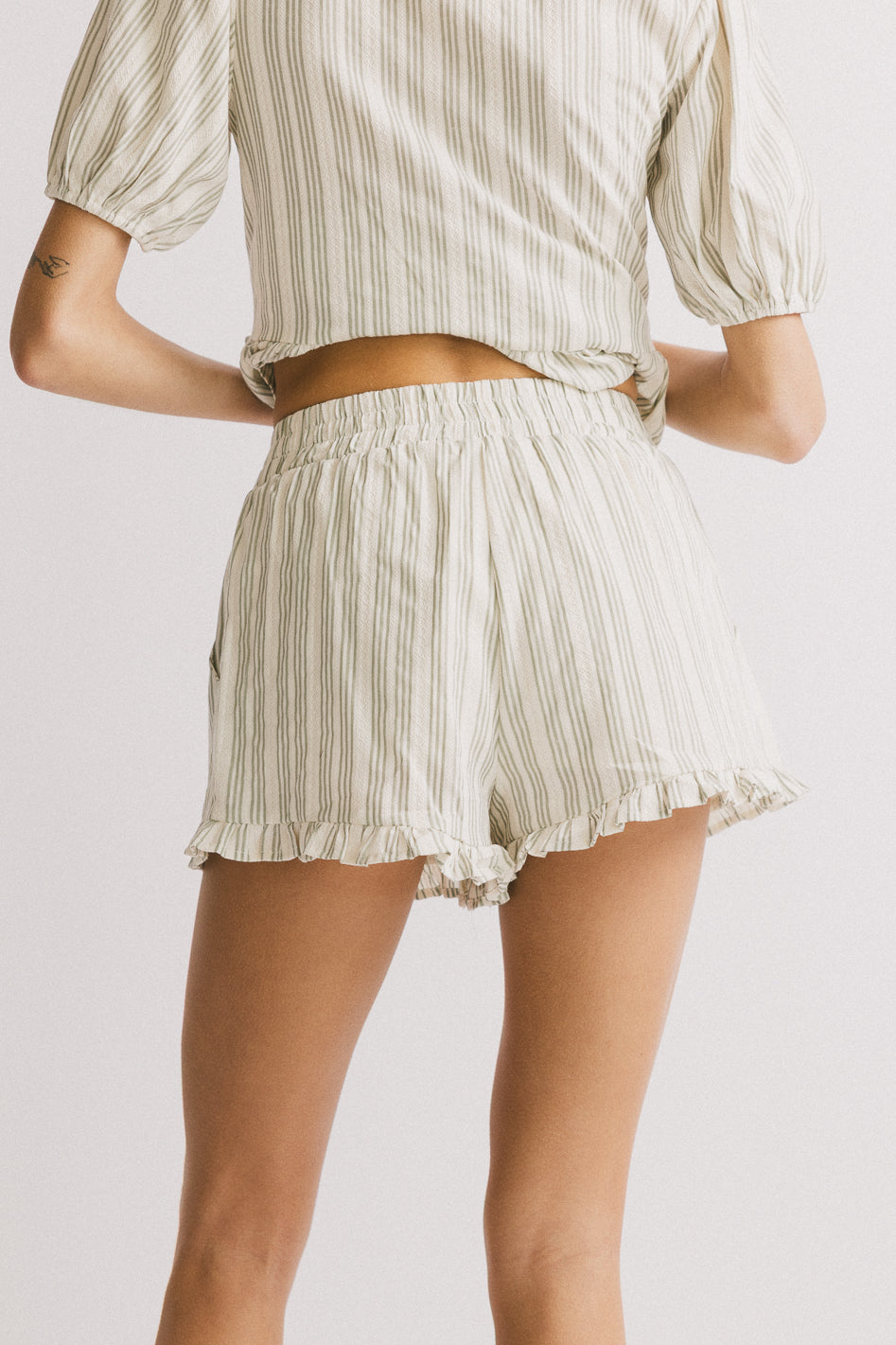 Ethel Striped Shorts for Women - High Waisted Summer Casual Shorts with Pockets | Perfect for Beach, Vacation, and Everyday Wear