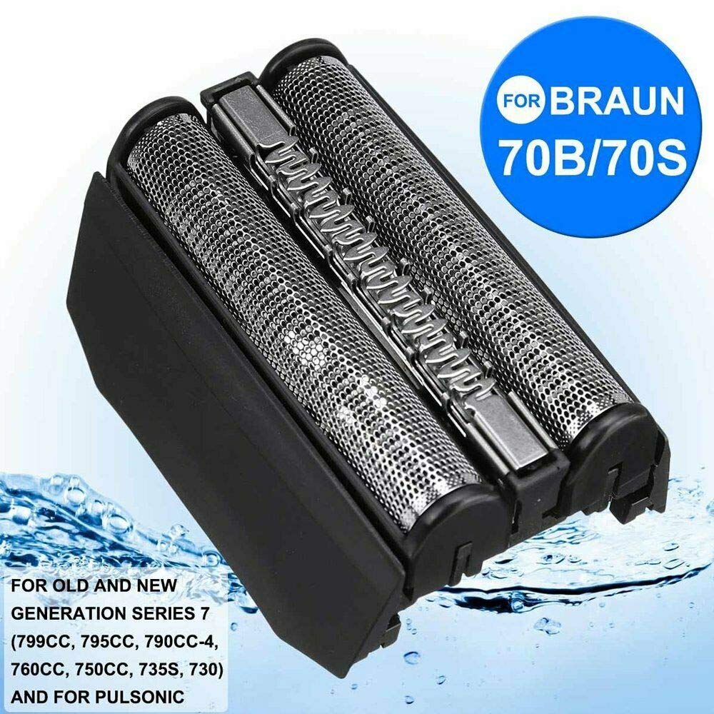 Braun 70B Replacement Foil & Cutter Cartridge with Oil & Brush - For Series 7 Shavers - Smooth Shaving Experience