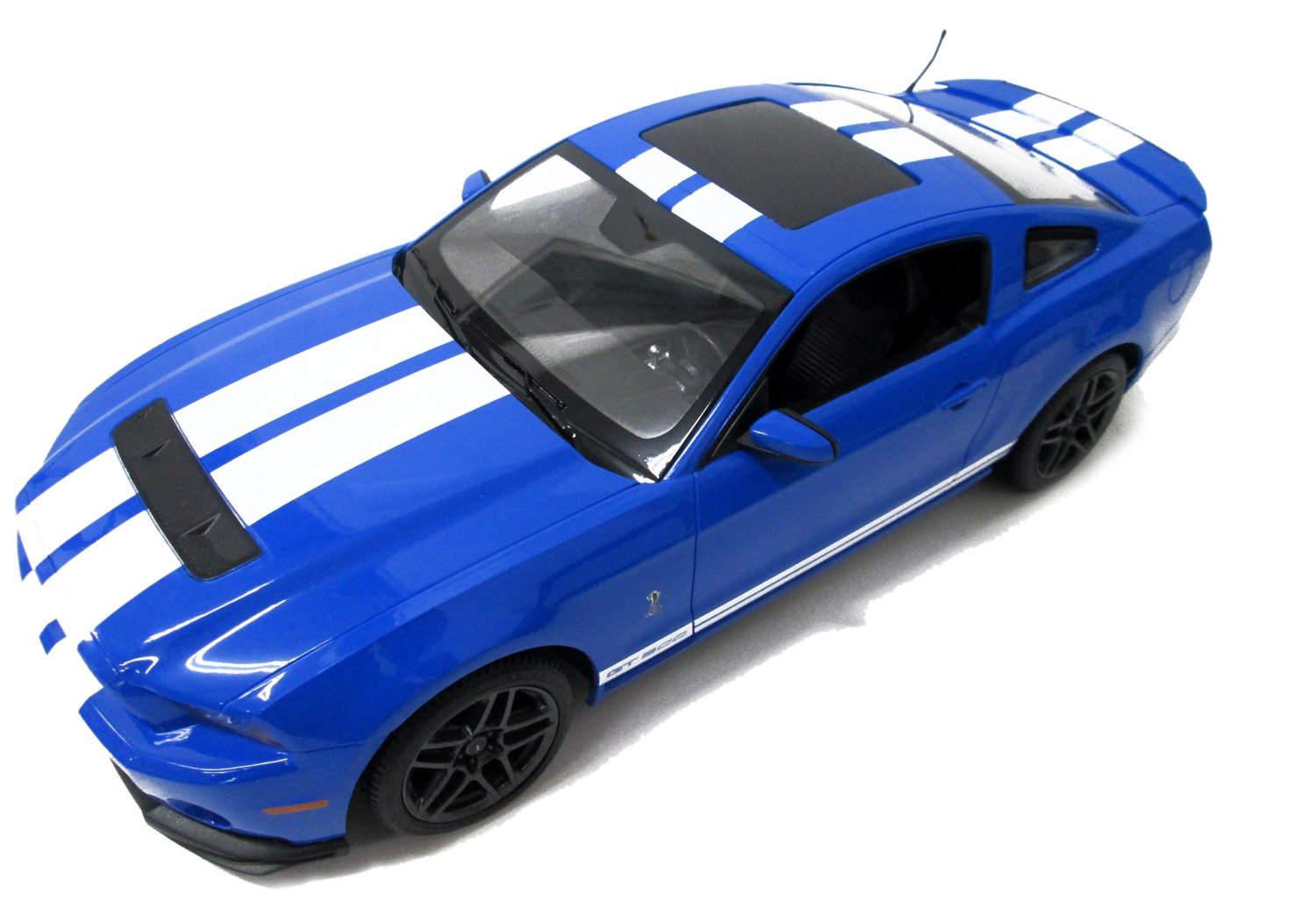 1/14 Scale Ford Mustang Shelby GT500 RC Car - 2.4GHz Radio Remote Control, High Speed Electric Toy Car for Kids & Adults - Blue - Perfect for Racing, Drifting & Off-Road Adventures