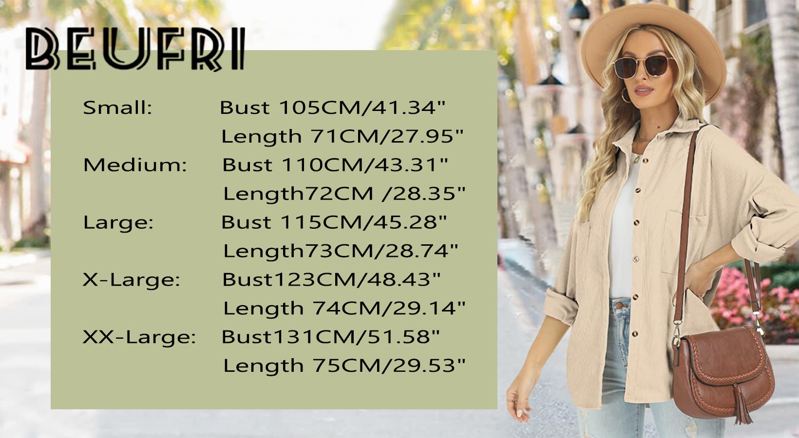Plus Size Corduroy Jacket for Women - Casual Long Sleeve Button Down Shacket | Warm & Stylish Fall Outerwear for Work, Dating & Everyday Wear