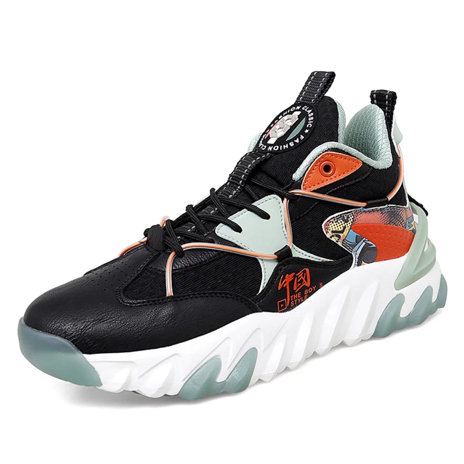 PTYIBO Unisex High-Top Basketball Shoes - Breathable Men's & Women's Sneakers for Basketball, Gym & Streetwear Fashion