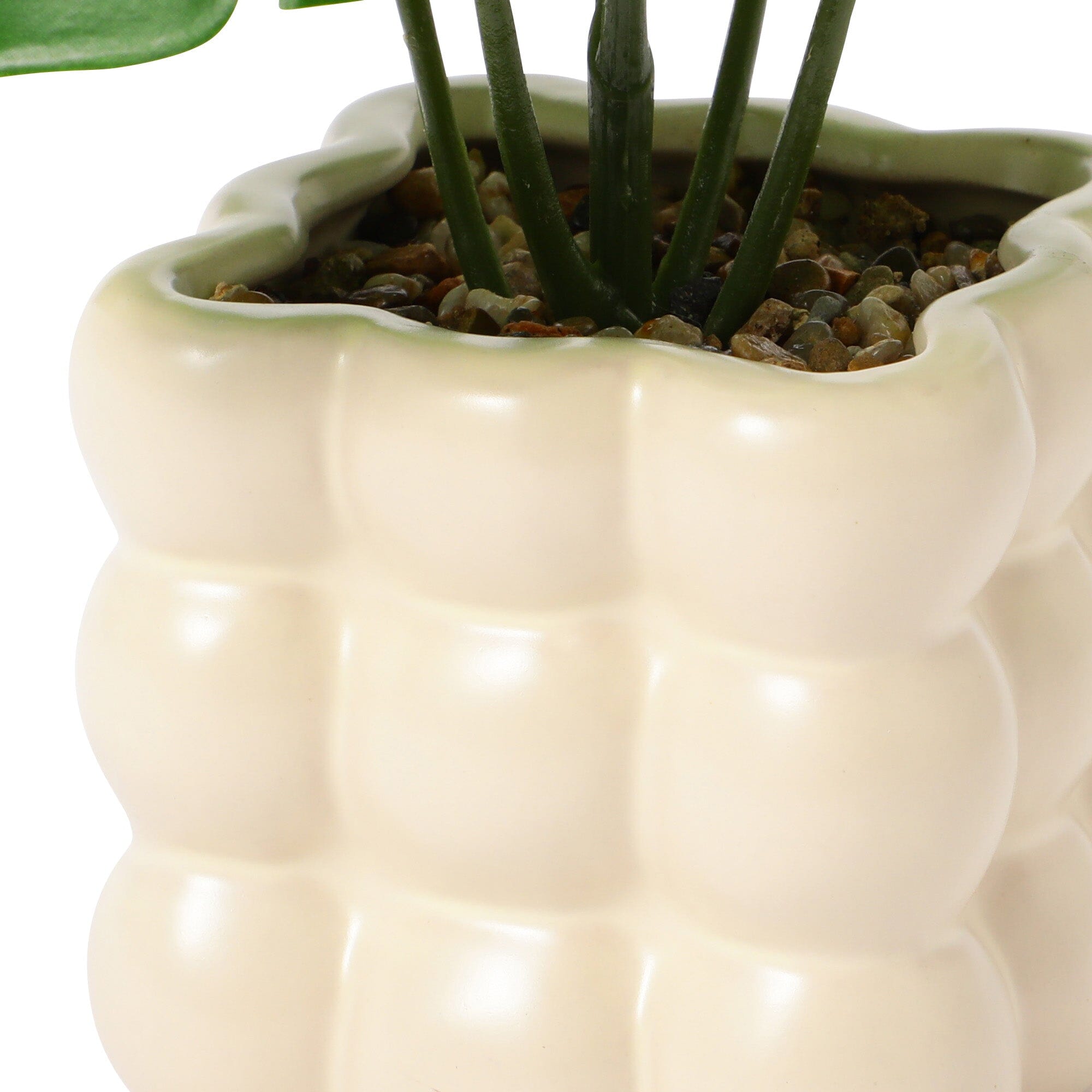 Art Green & Pot Monstera - Realistic Artificial Monstera Deliciosa Plant in Decorative Pot for Home & Office Decor