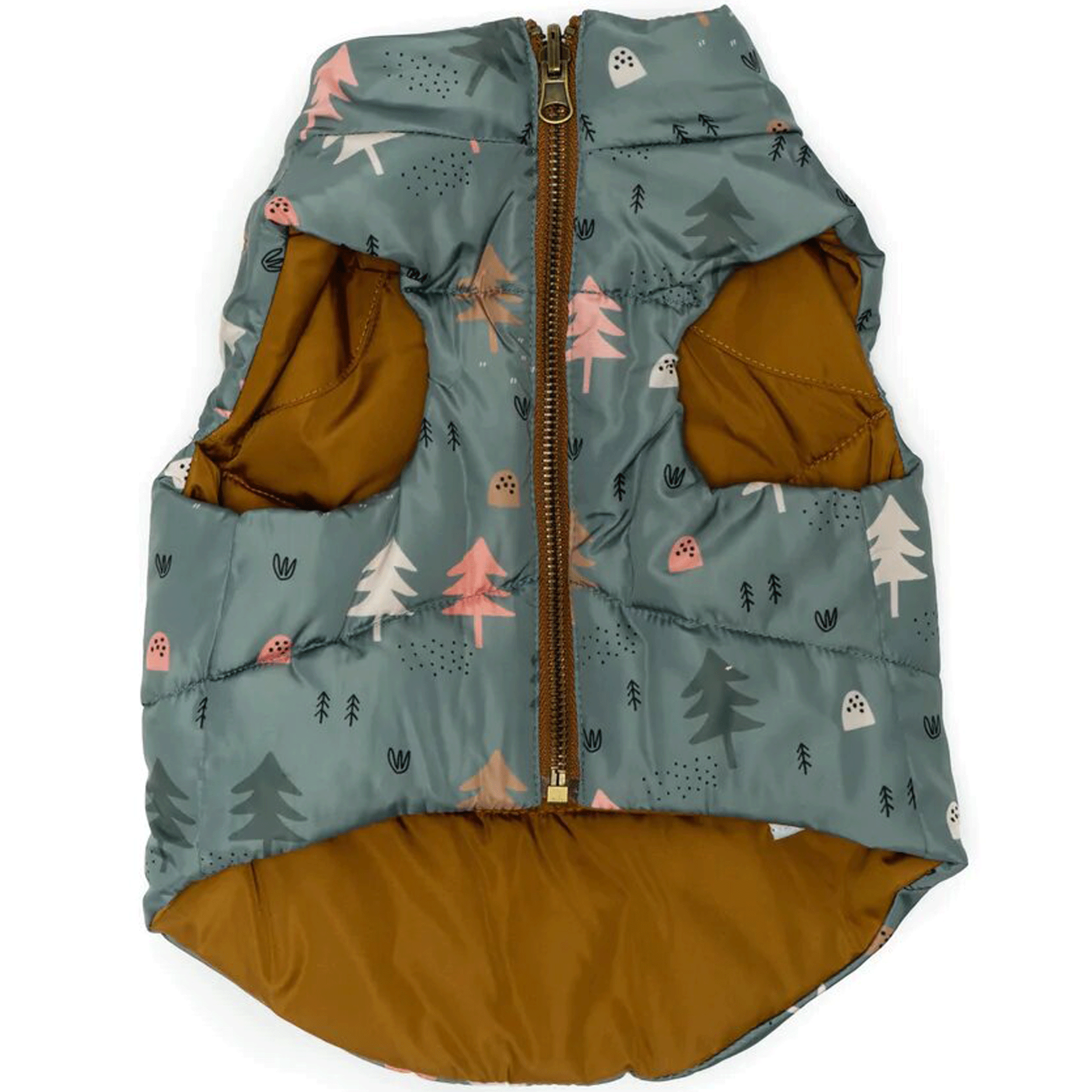 Lucy & Co. Take a Hike Reversible Dog Puffer Vest - Waterproof & Warm Winter Coat for Small Medium Large Dogs - Perfect for Hiking, Camping & Outdoor Adventures