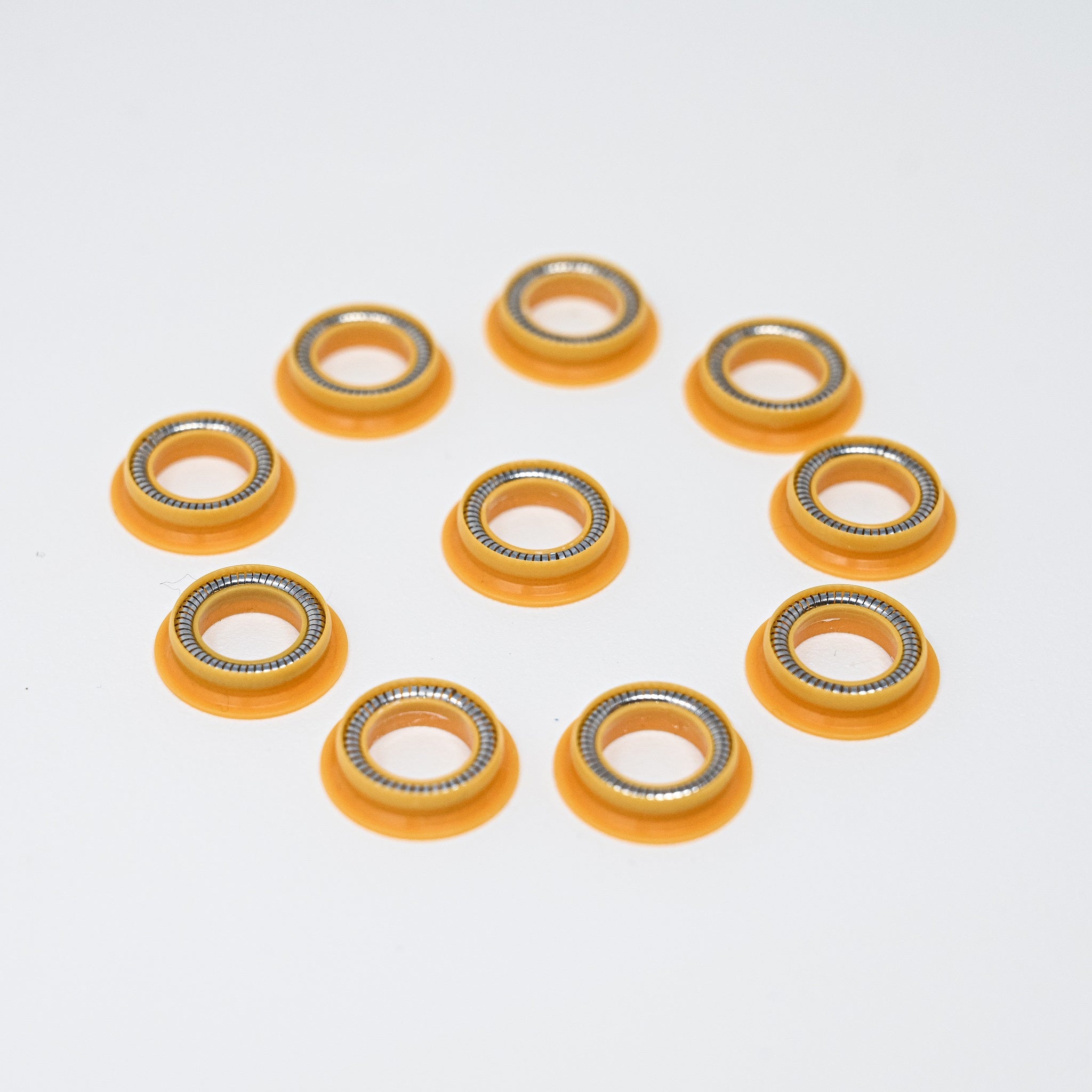 3/8 Inch Stainless Steel Flanged Seal - Pack of 10 - High Temperature & Pressure Resistant for Plumbing, Hydraulic Systems & Industrial Equipment
