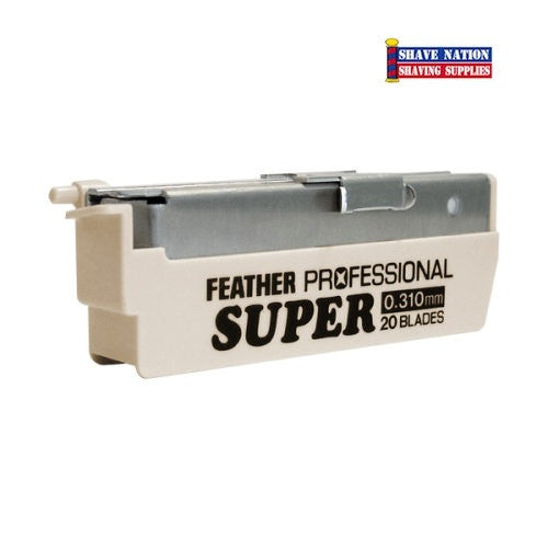 Feather Artist Club SUPER Professional Razor Blades - Ultra Sharp Stainless Steel for Smooth Shaving & Grooming - Perfect for Barbers, Stylists & Home Use