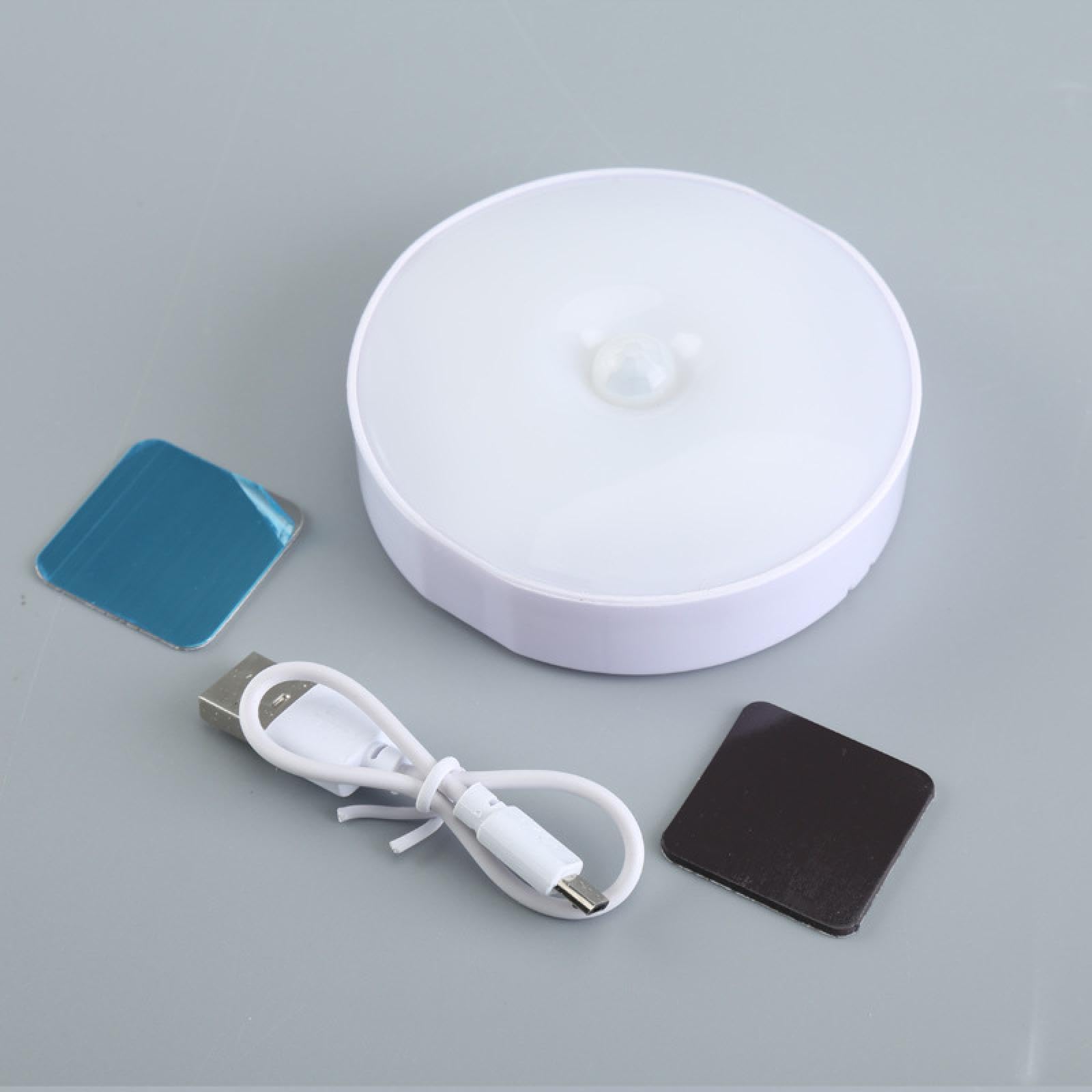 Smart LED Motion Sensor Night Light - USB Rechargeable Closet Light, Stair Light & Entryway Lighting for Home Safety & Convenience