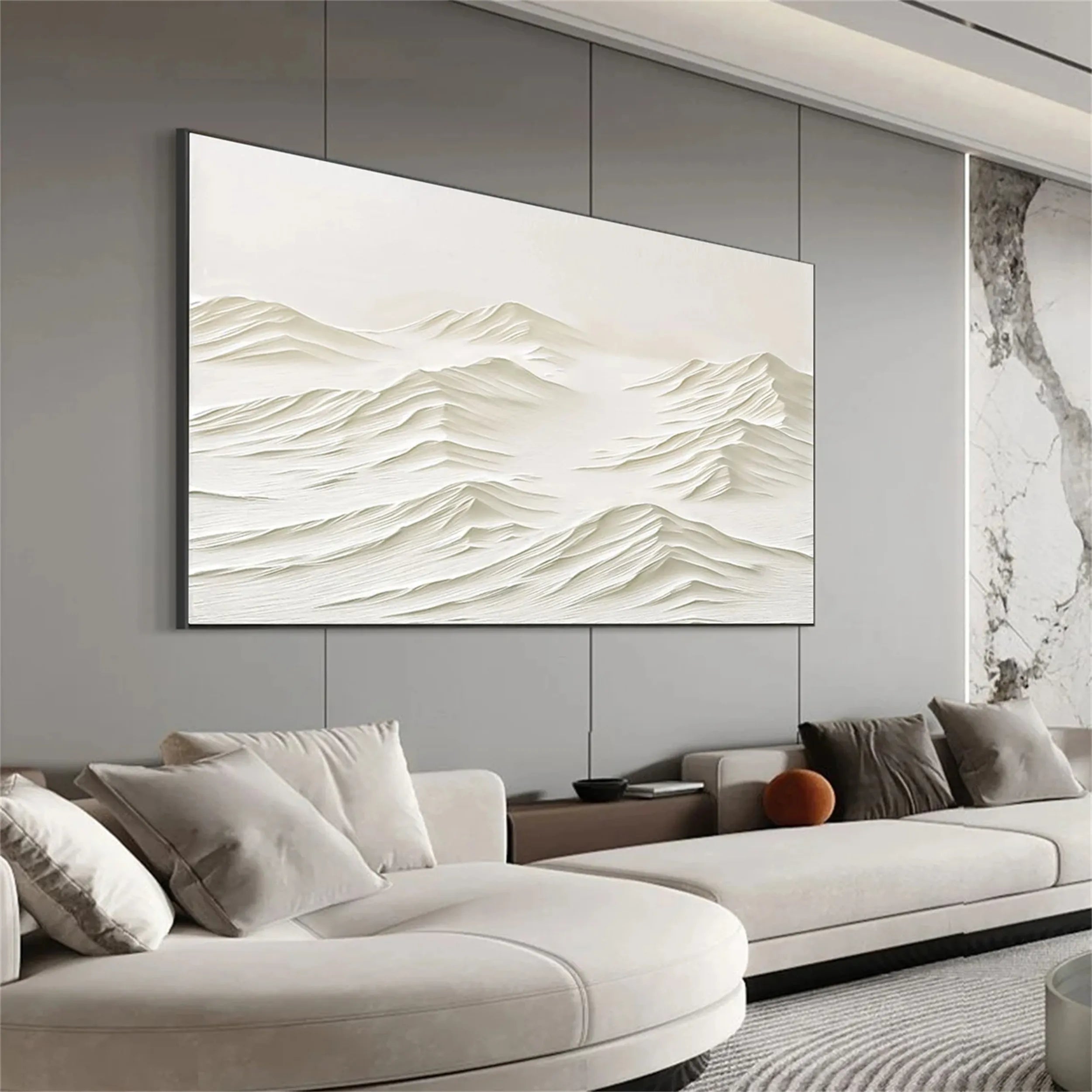 Minimalist Textured Plaster Art Painting - Modern Abstract Wall Decor for Living Room, Bedroom & Office | #MM252