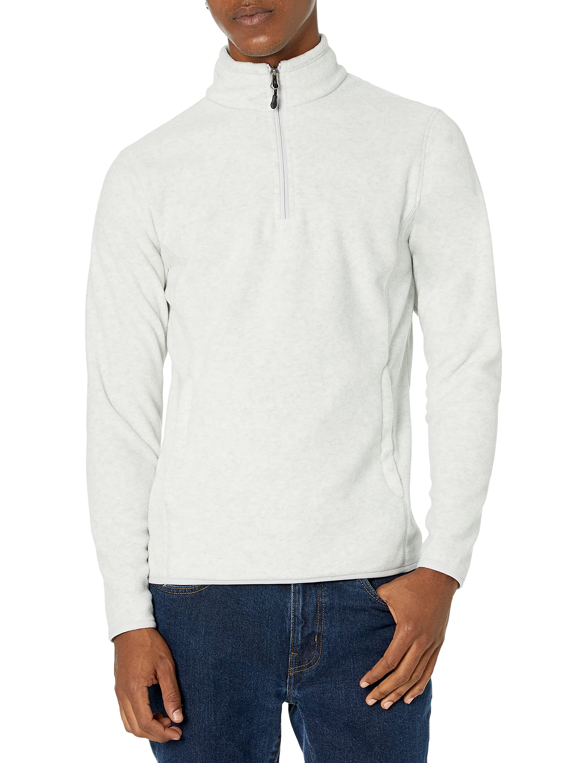 Amazon Essentials Men's Quarter-Zip Polar Fleece Jacket - Warm Winter Pullover for Outdoor Activities, Hiking & Casual Wear | Lightweight & Comfortable Cold Weather Fleece Top