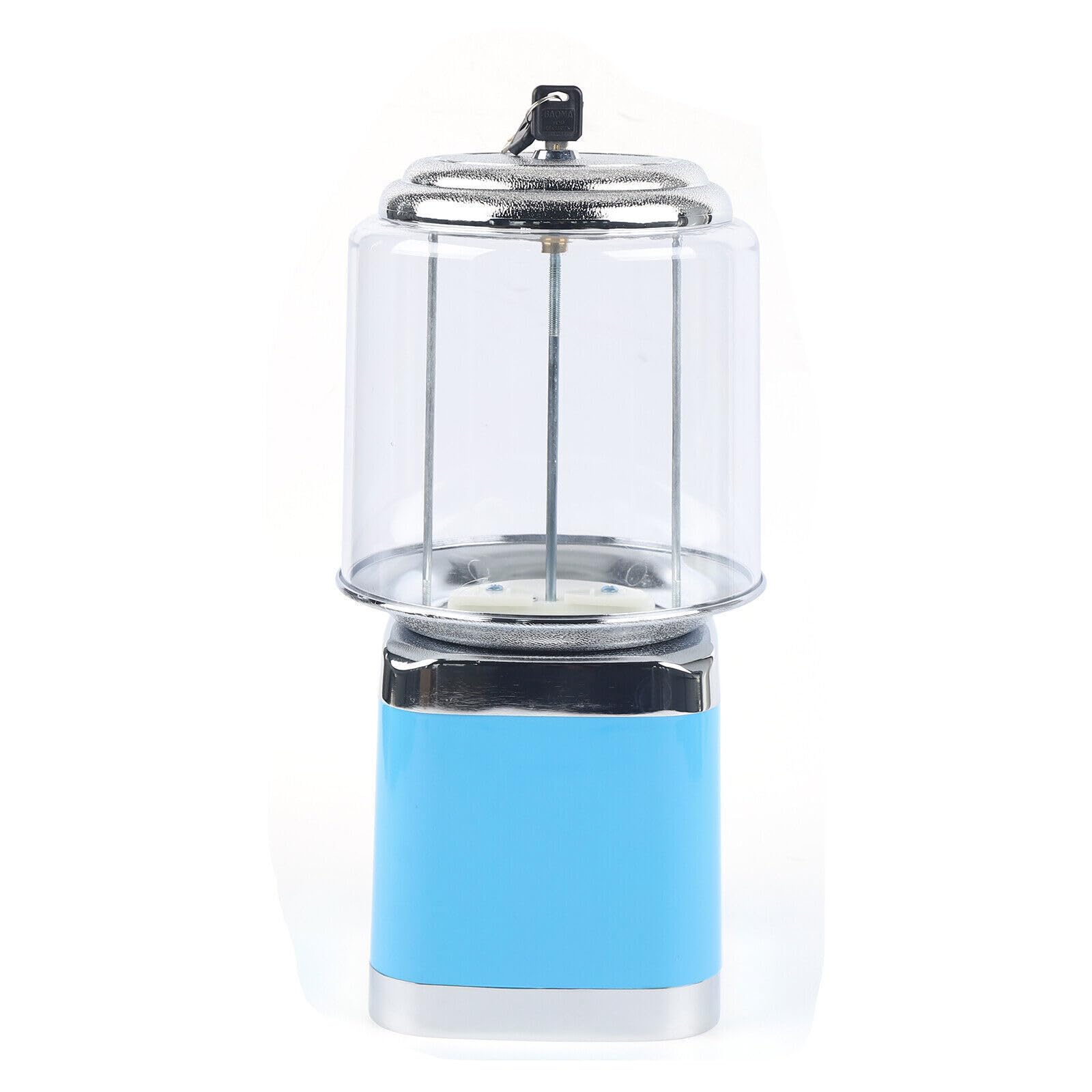 Commercial Automatic Candy Vending Machine - 32mm Bubble Gum Gumball Dispenser for Home, Arcade & Retail Stores | Durable Metal Construction | Perfect for Parties, Events & Business (Blue)