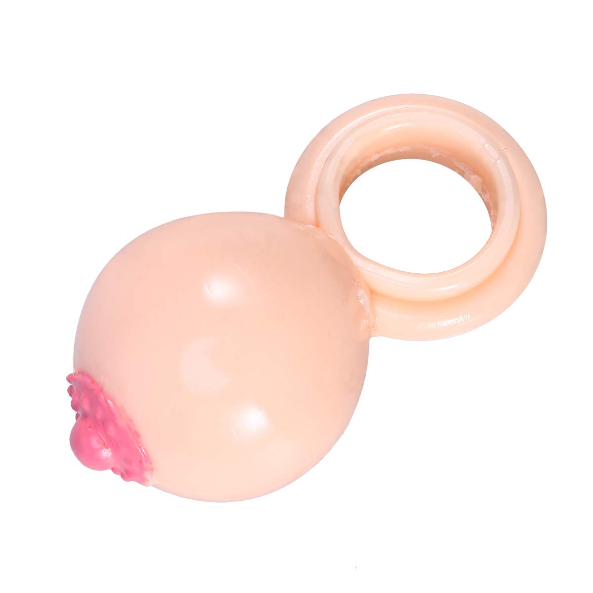 Halloween Party Decorations - Fun Latex Boob & Breast Shaped Novelty Rings for Adults - Naughty Costume Accessories for Bachelorette Parties, Halloween Costumes & Themed Events