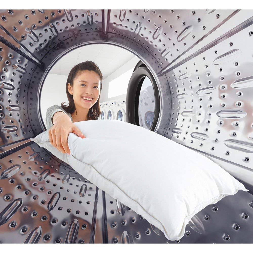 Shinohara Kagaku Fossflakes Washable Pillow - 43x63cm Hypoallergenic Cooling Pillow for Side, Back & Stomach Sleepers - Perfect for Hot Sleepers, Allergies & Travel