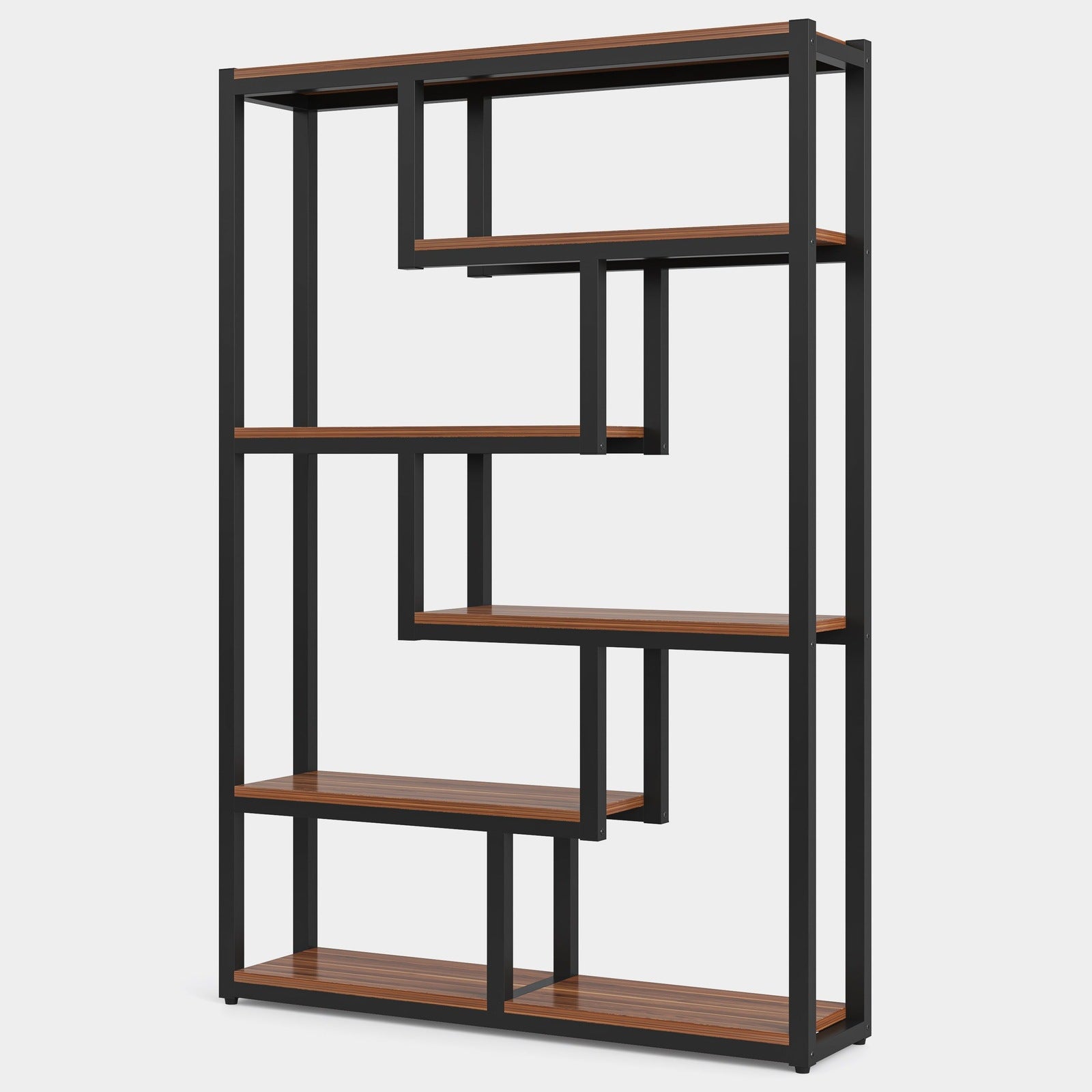 5-Tier Industrial Bookshelf - 69