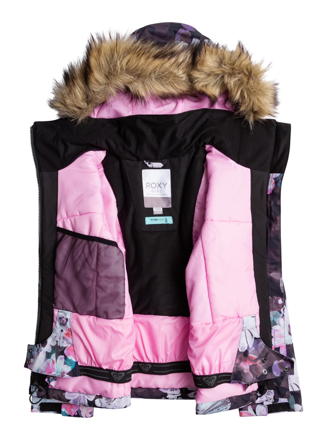 Roxy Jet Ski Girl's Jacket - Waterproof Windbreaker for Girls - Perfect for Jet Skiing, Boating & Outdoor Adventures (Pack of 1)